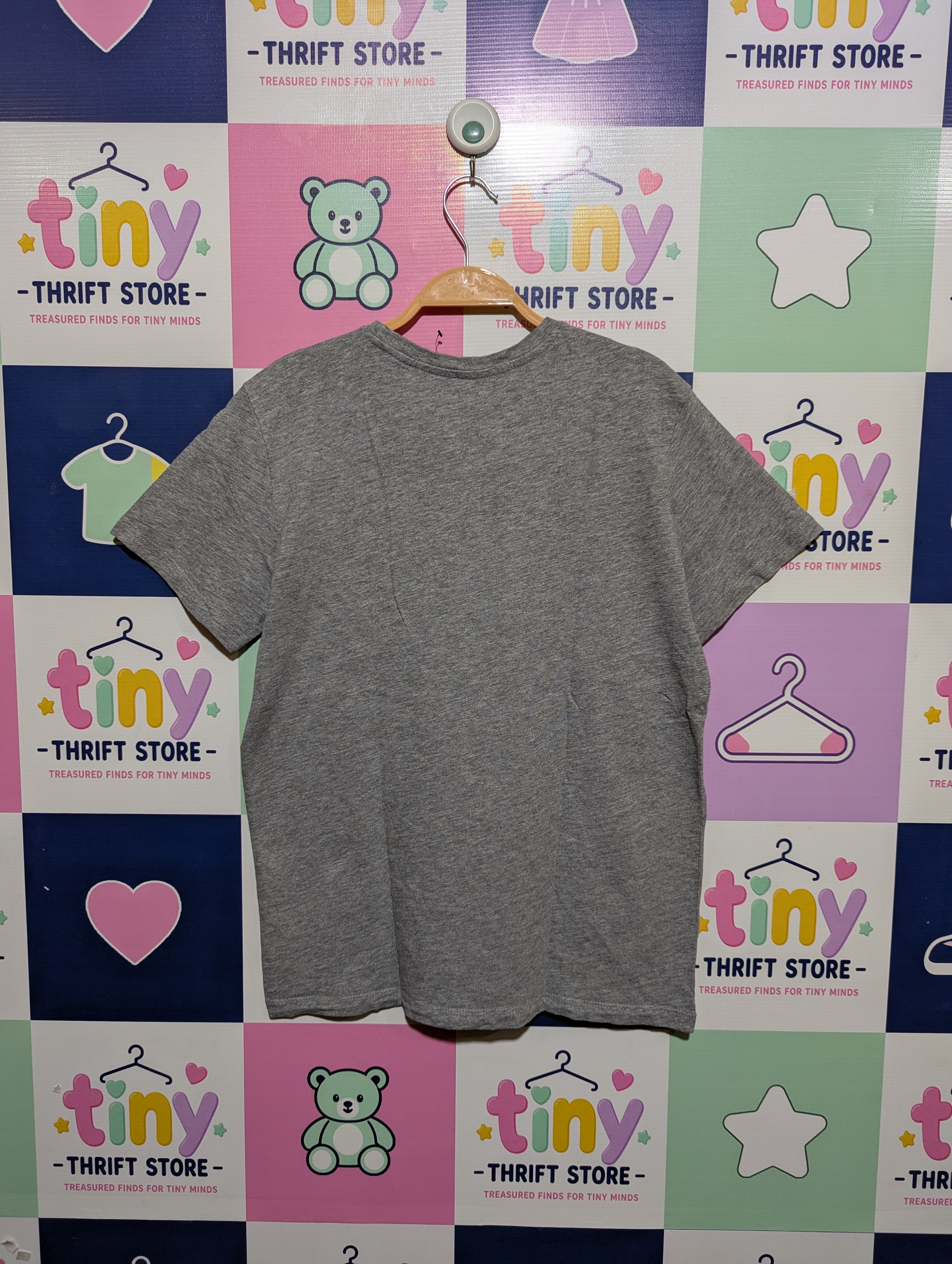 U.S. Polo Assn. Boys Classic Heather Grey Logo Tee - Size XL (14-16) (Estimated Age 14-16) AB1