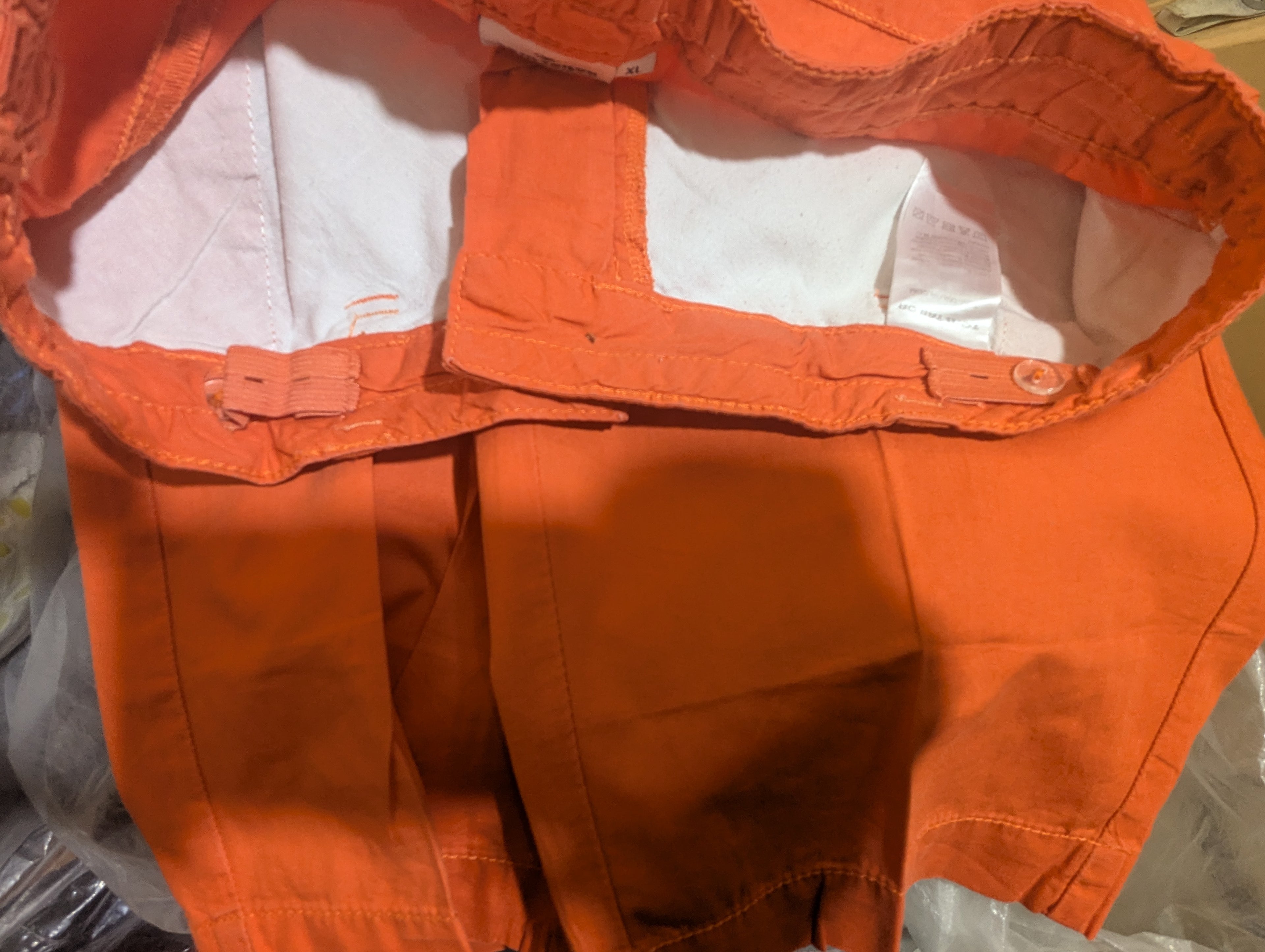 Tom Tailor Girls Orange Casual Shorts - Size XL Estimated Age 15 Years AB1