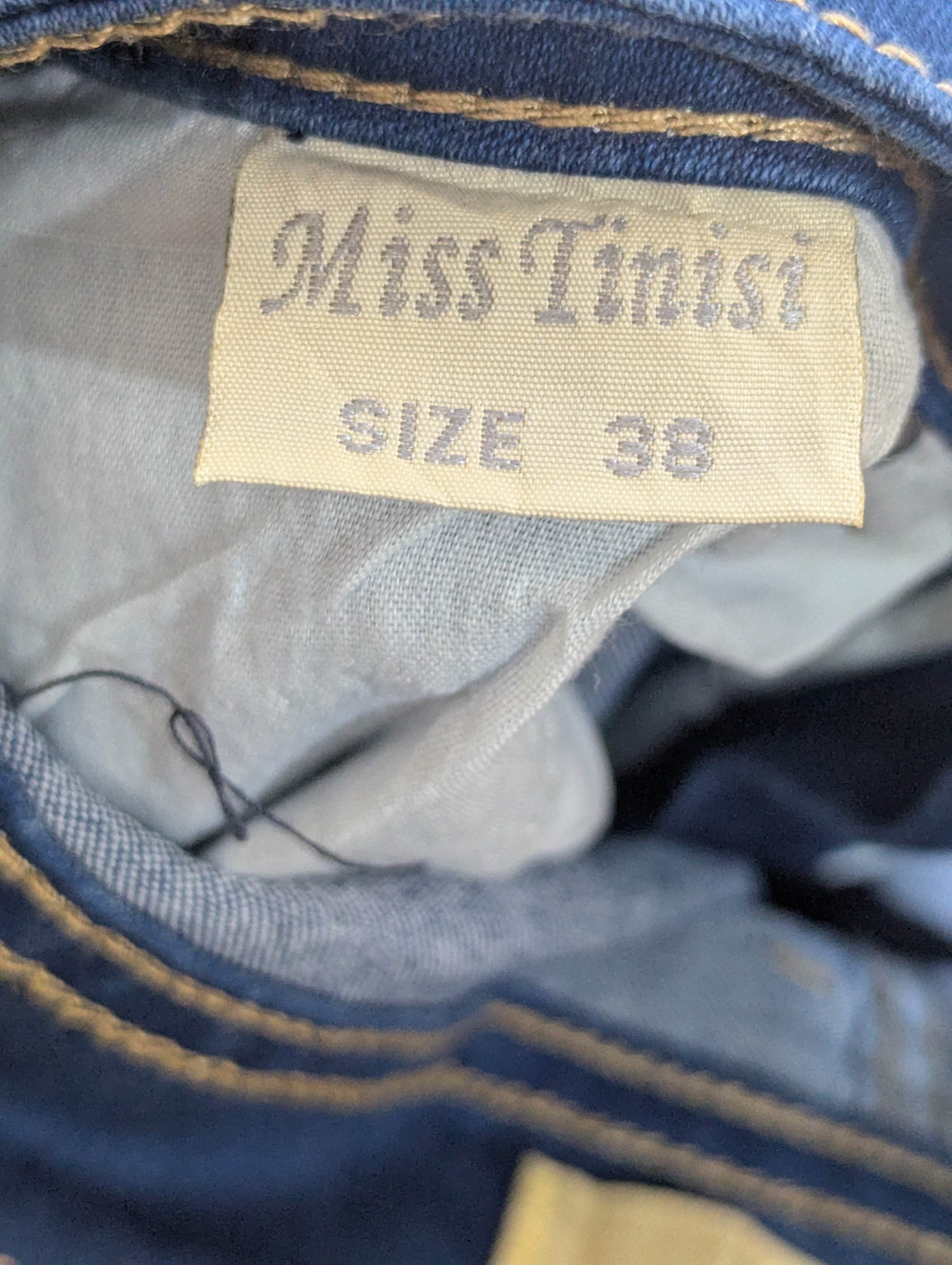 Miss Tinisi Girls/Teen Blue Denim Shorts - Size 38 Estimated Age 14-15 Years AB1