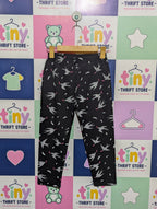 Doreme Girls Black Bird Print Casual Leggings - Size 164CM Estimated Age 14-16 Years AB1