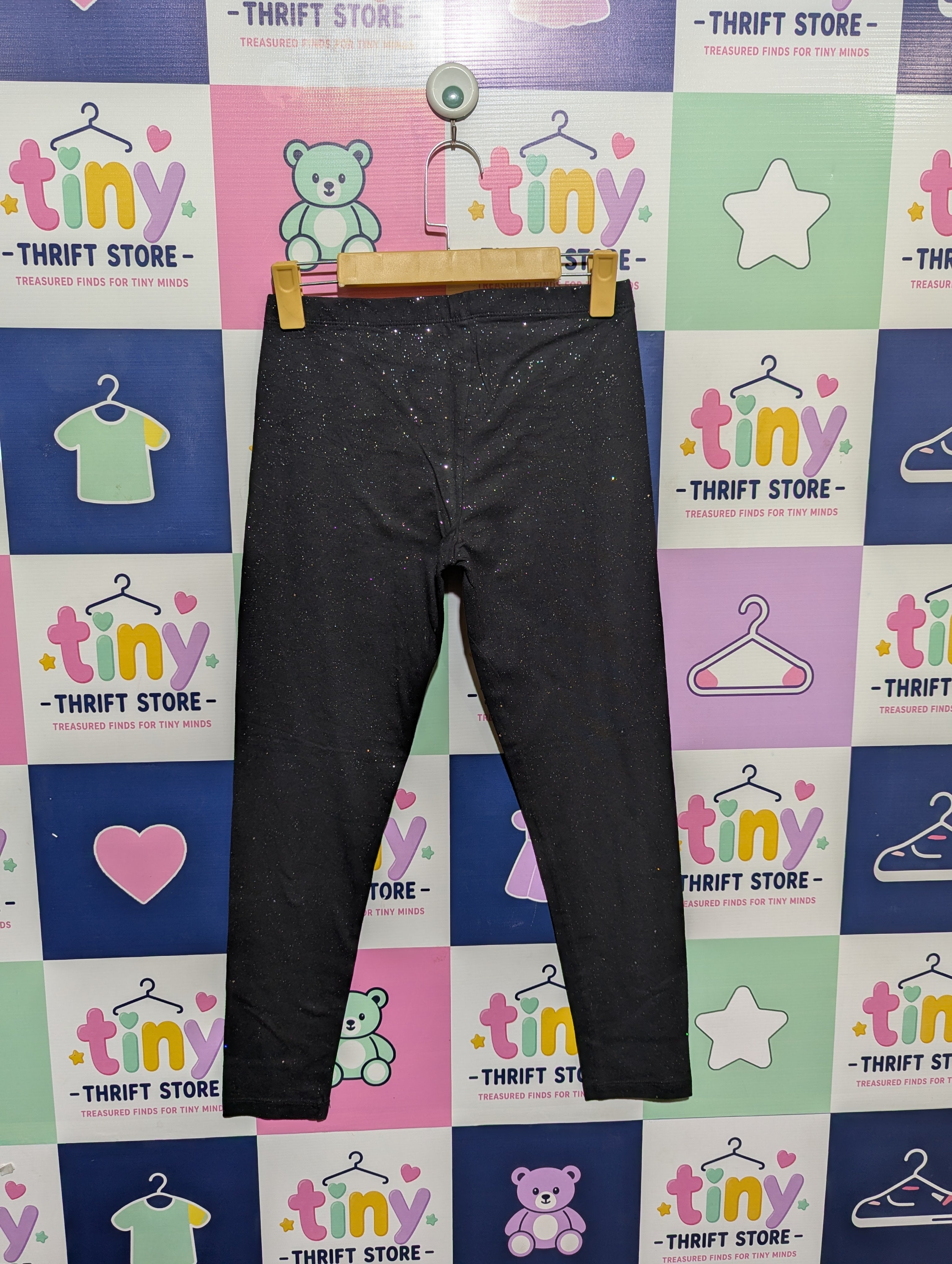 So Girls Black Sparkle "Favorite Legging" - Size XL Estimated Age 14-16 Years AB1