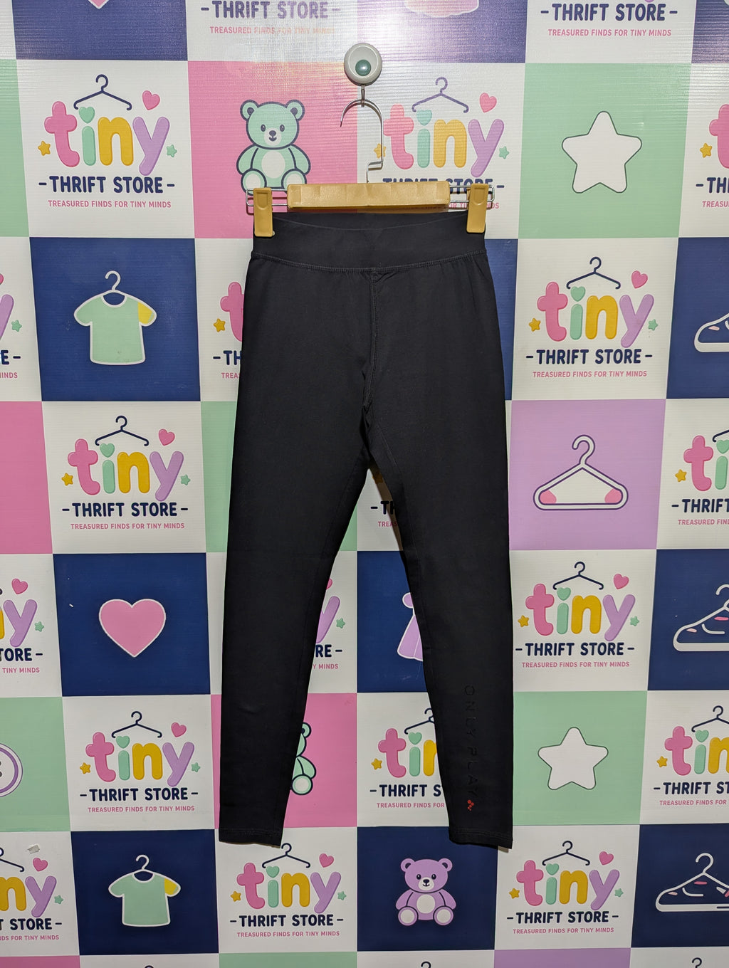 ONLY PLAY Girls Black Performance Leggings - Size XS Estimated Age 15 Years AB1