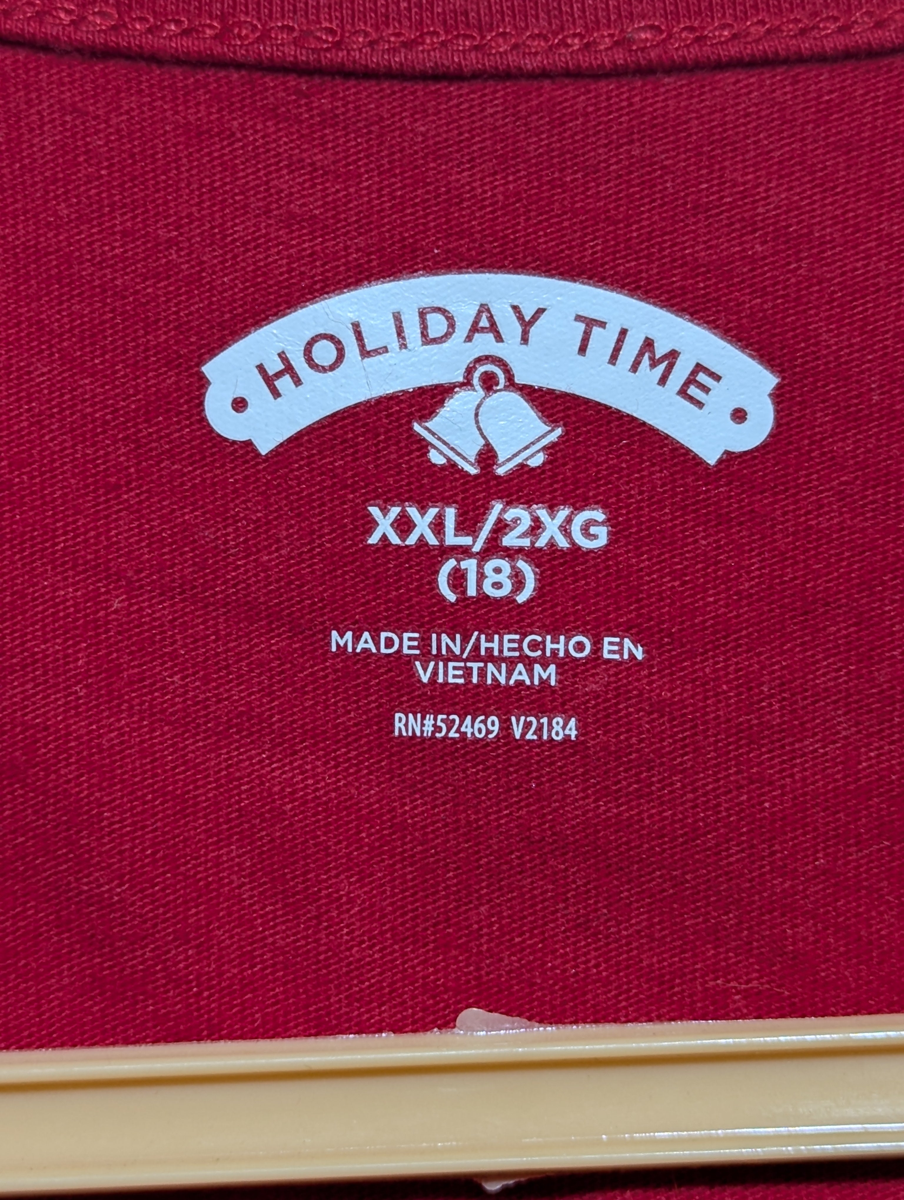 Holiday Time Girls Red "Official Cookie Tester" Graphic Tee - Size XXL Estimated Age -16 Years AB1