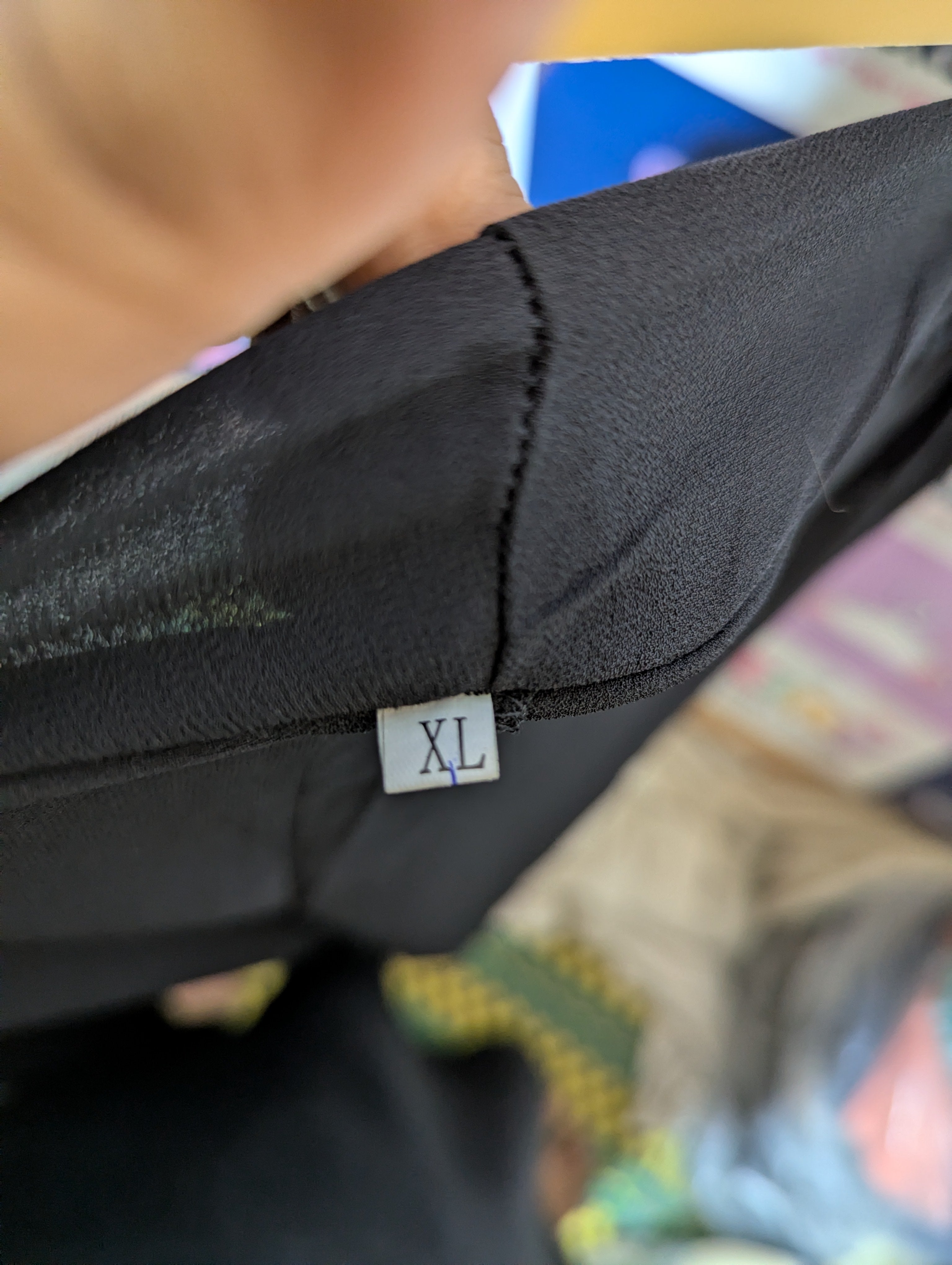 Girls Black "Flowy Split-Leg" Culotte Trousers - Size Estimated Age 12-14 Years AB2