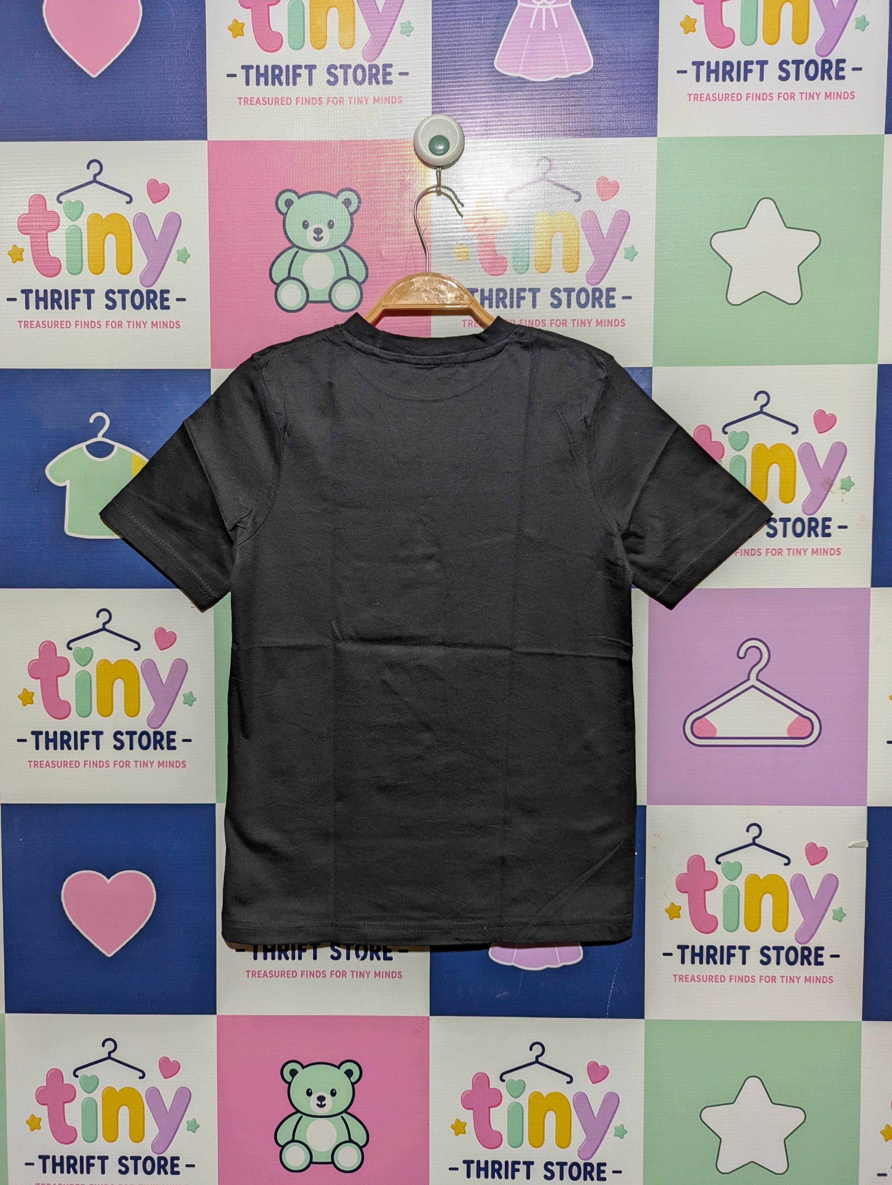 George Boys Black "Game Over" Neon Graphic Tee - Size 140/146 Estimated Age 10-11 Years AB2