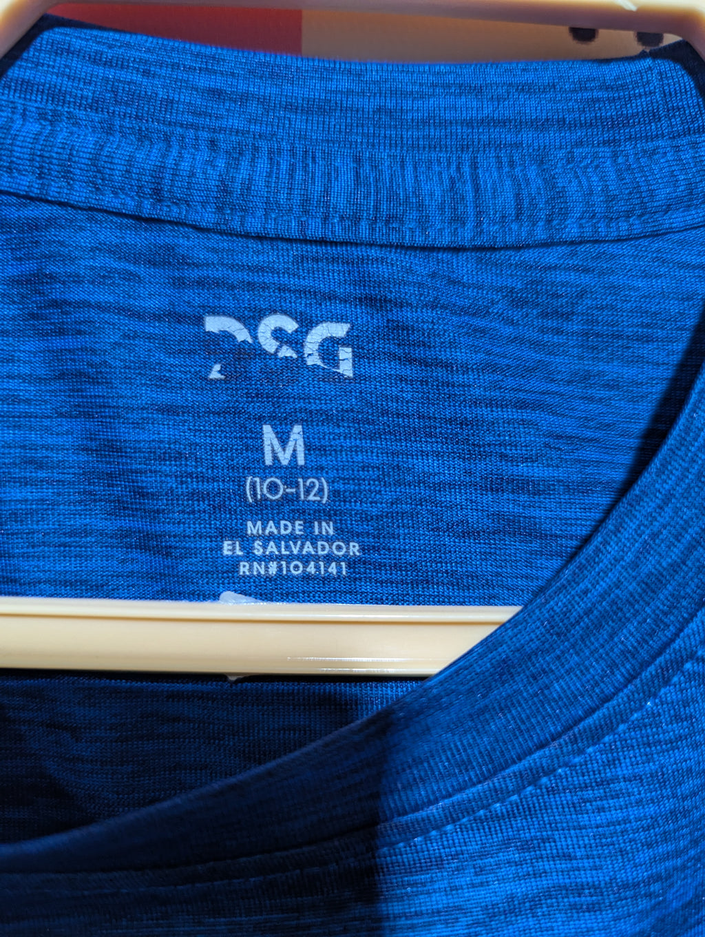 DSG Boys Blue "USA" Performance Tee - Size M (10-12) Estimated Age 10-12 Years AB2