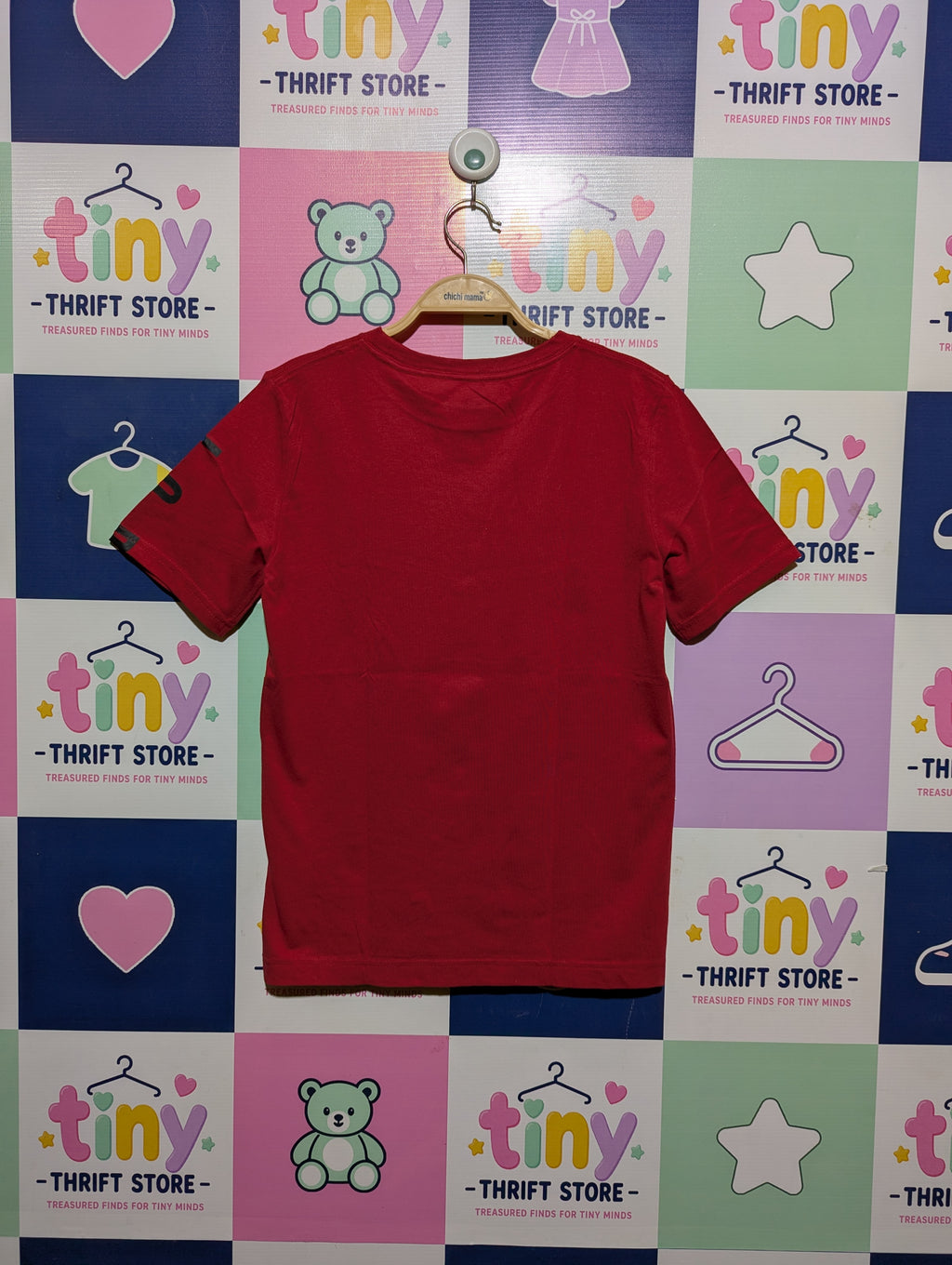 Jordan Boys Red "23" Graphic Tee - Size M (10-12 Years) Estimated Age 10-12 Years AB2