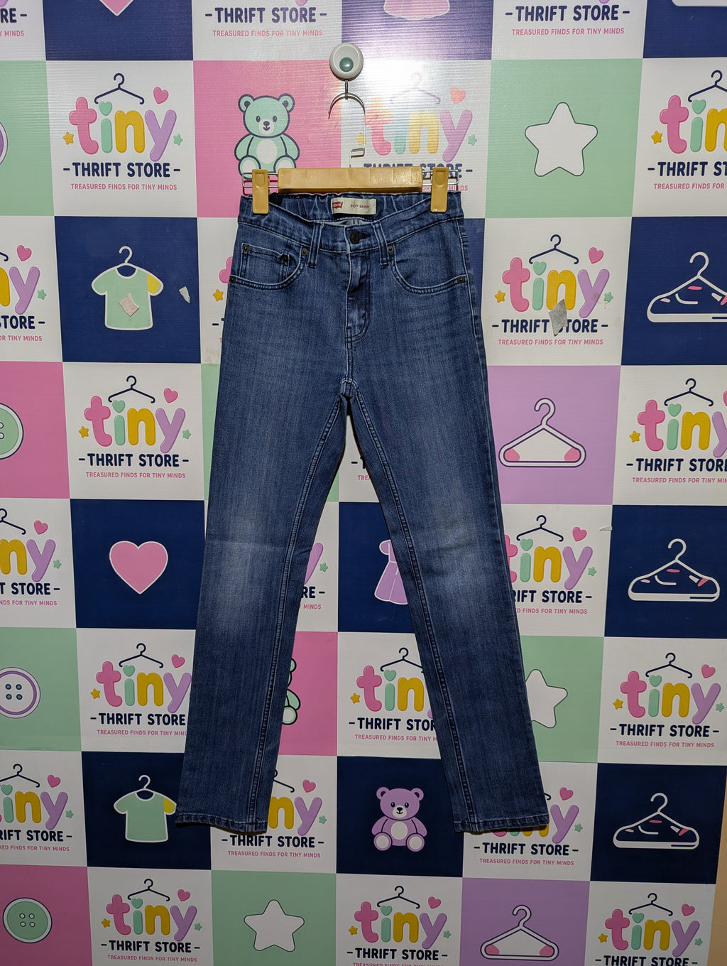 Levi's Boys Classic Blue "510 Skinny" Denim Jeans - Size 152CM (Estimated Age 12 Years) AB2