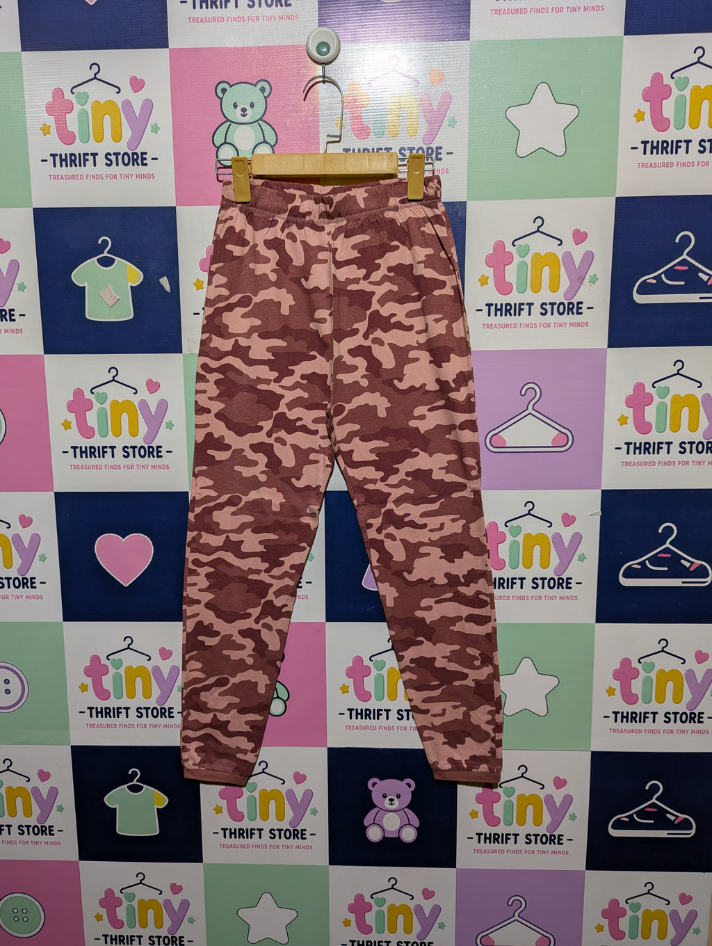 George Boys Pink Camouflage Casual Jogger Pants - Size 11-12 Years (Estimated Age 11-12 Years) AB2