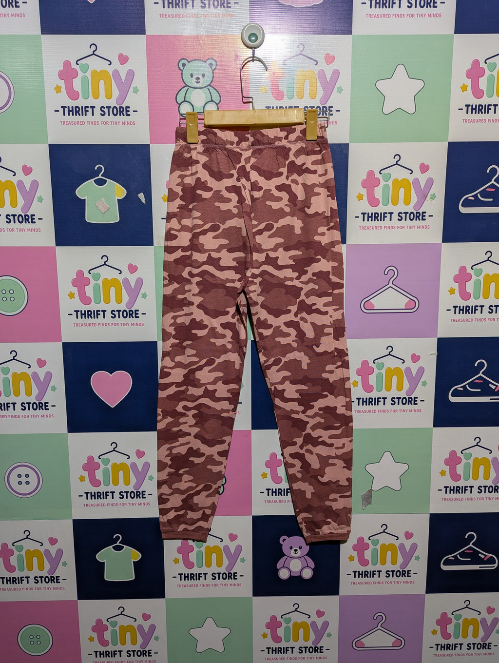 George Boys Pink Camouflage Casual Jogger Pants - Size 11-12 Years (Estimated Age 11-12 Years) AB2