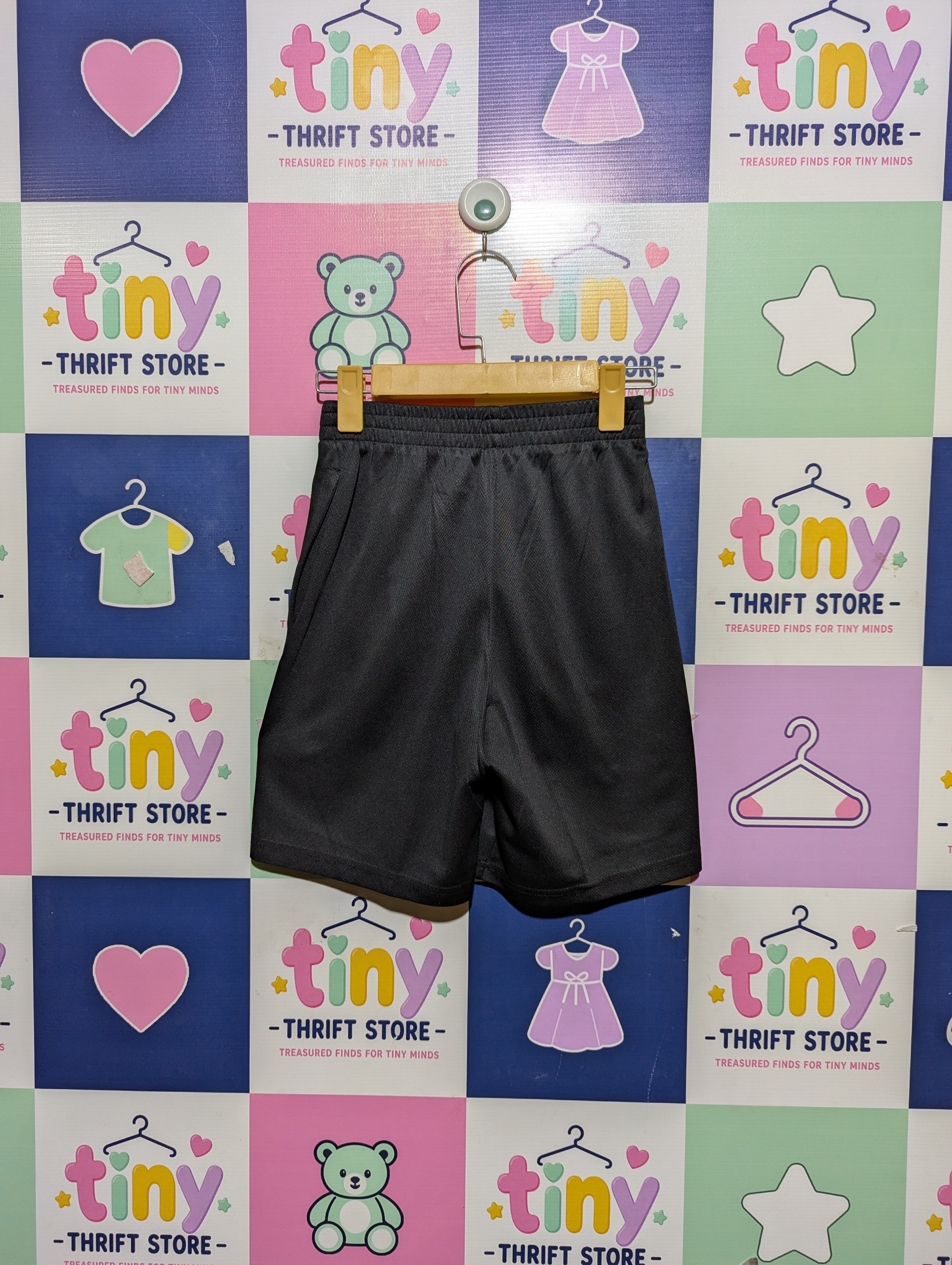 Champion Boys Black "Sporty" Athletic Shorts - Size Estimated Age 10-12 Years AB2