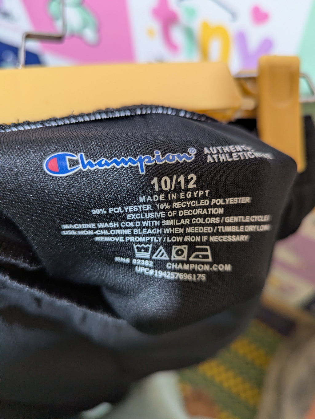 Champion Boys Black "Sporty" Athletic Shorts - Size Estimated Age 10-12 Years AB2