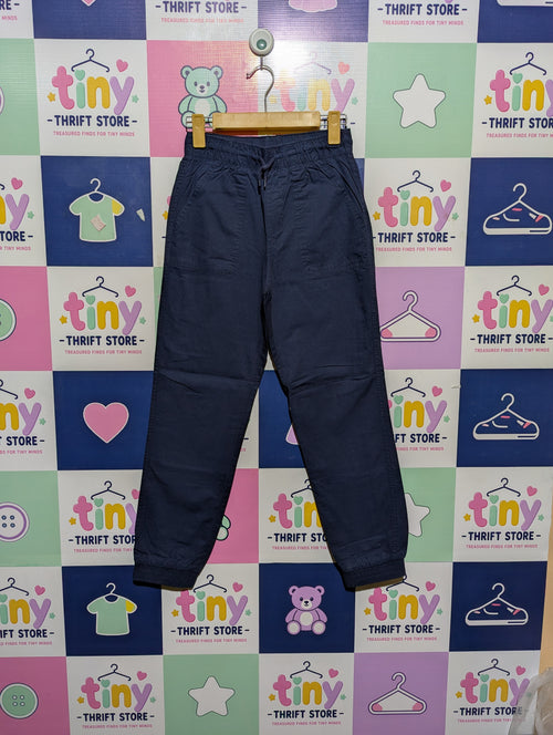 Cat & Jack Boys Navy Blue Classic Jogger Pants - Size Estimated Age 10-12 Years AB2