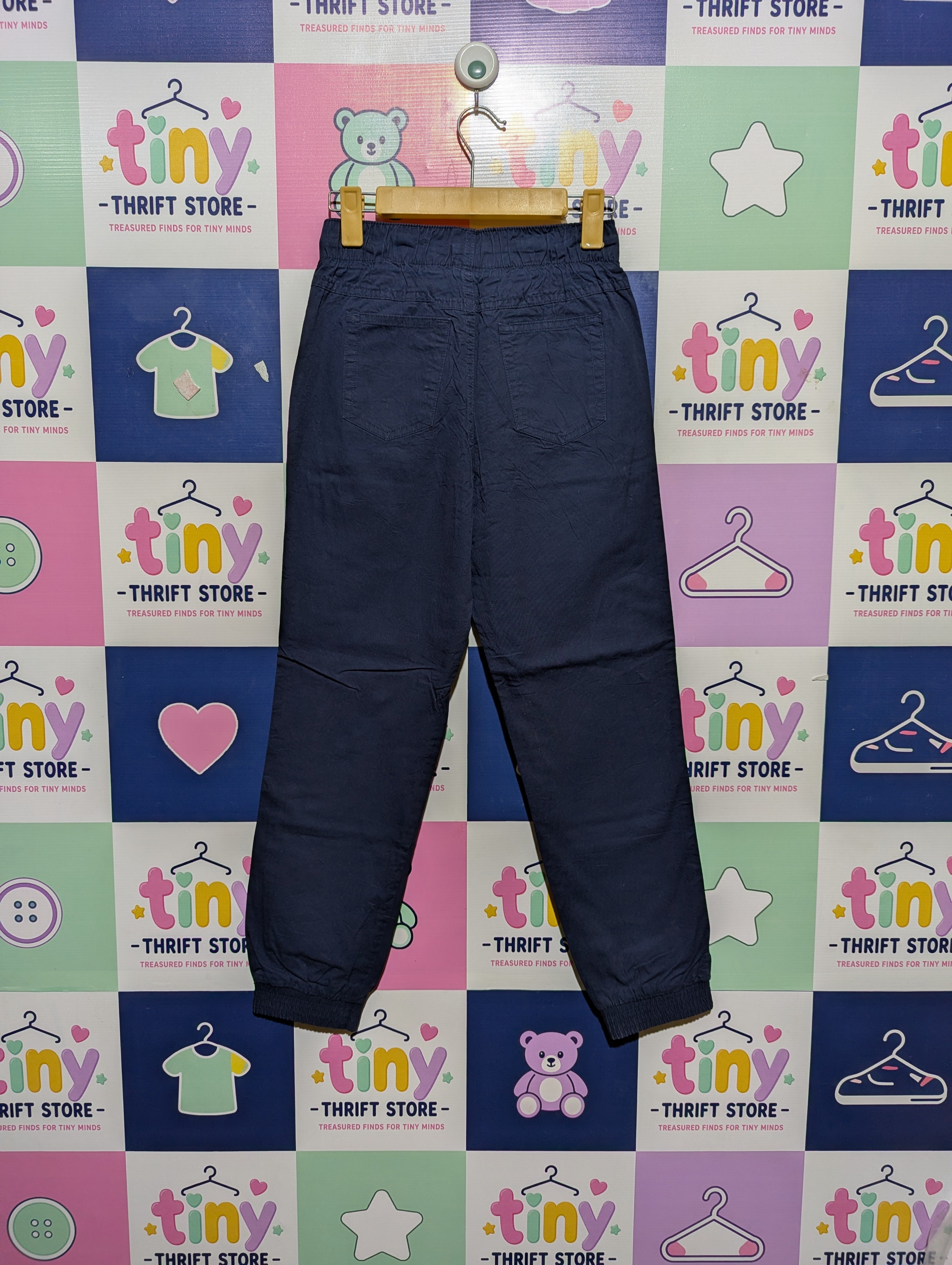 Cat & Jack Boys Navy Blue Classic Jogger Pants - Size Estimated Age 10-12 Years AB2