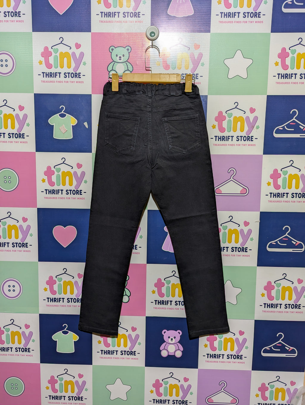 GU Girls/Boys Black Classic Casual Pants - Size Estimated Age 11-12 Years AB2