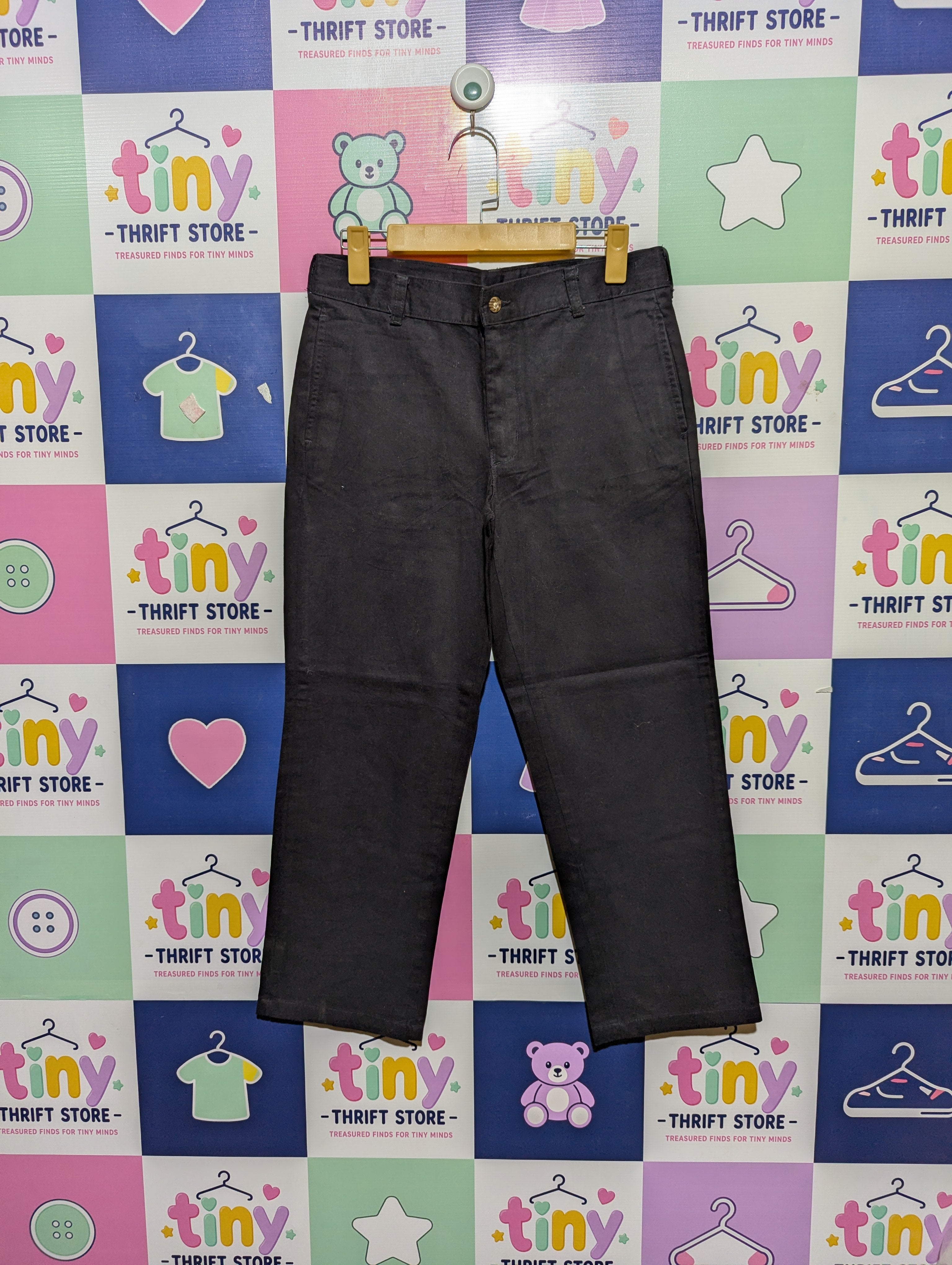 George Boys Black Classic "Husky" Fit Pants - Size Estimated Age 10-12 Years AB2