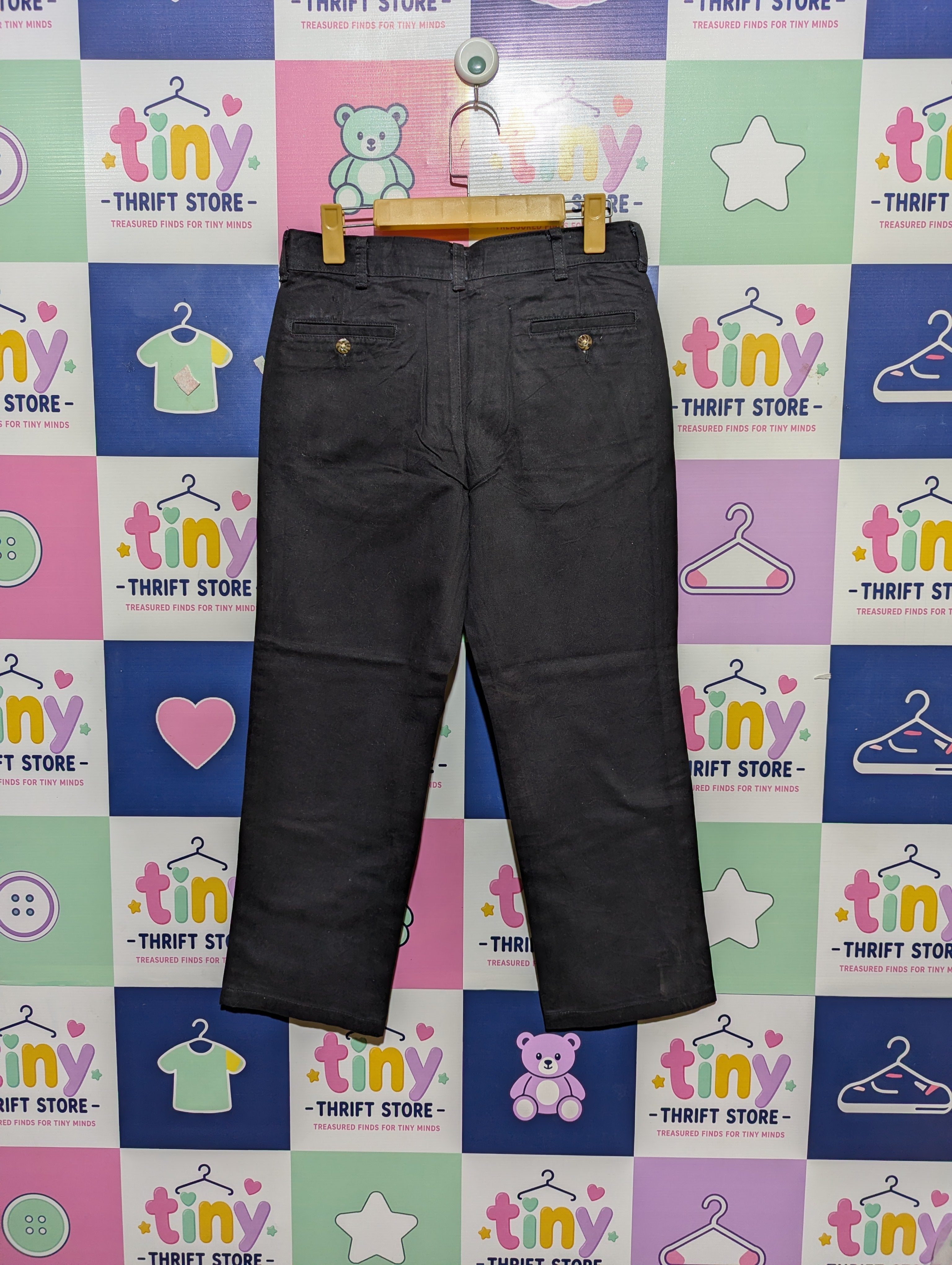 George Boys Black Classic "Husky" Fit Pants - Size Estimated Age 10-12 Years AB2