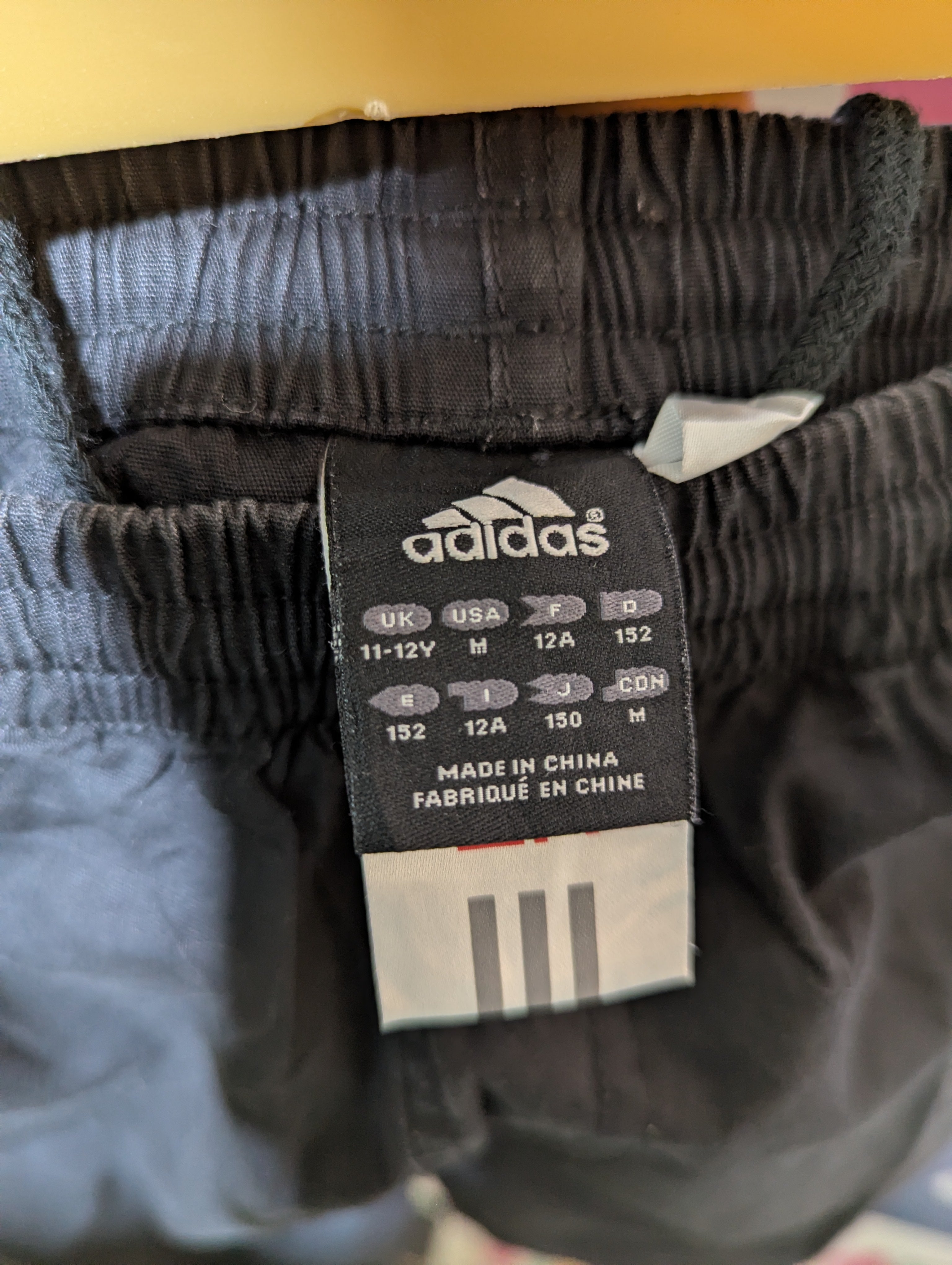 Adidas Boys Black Sporty Shorts - Size Estimated Age 11-12 Years AB2