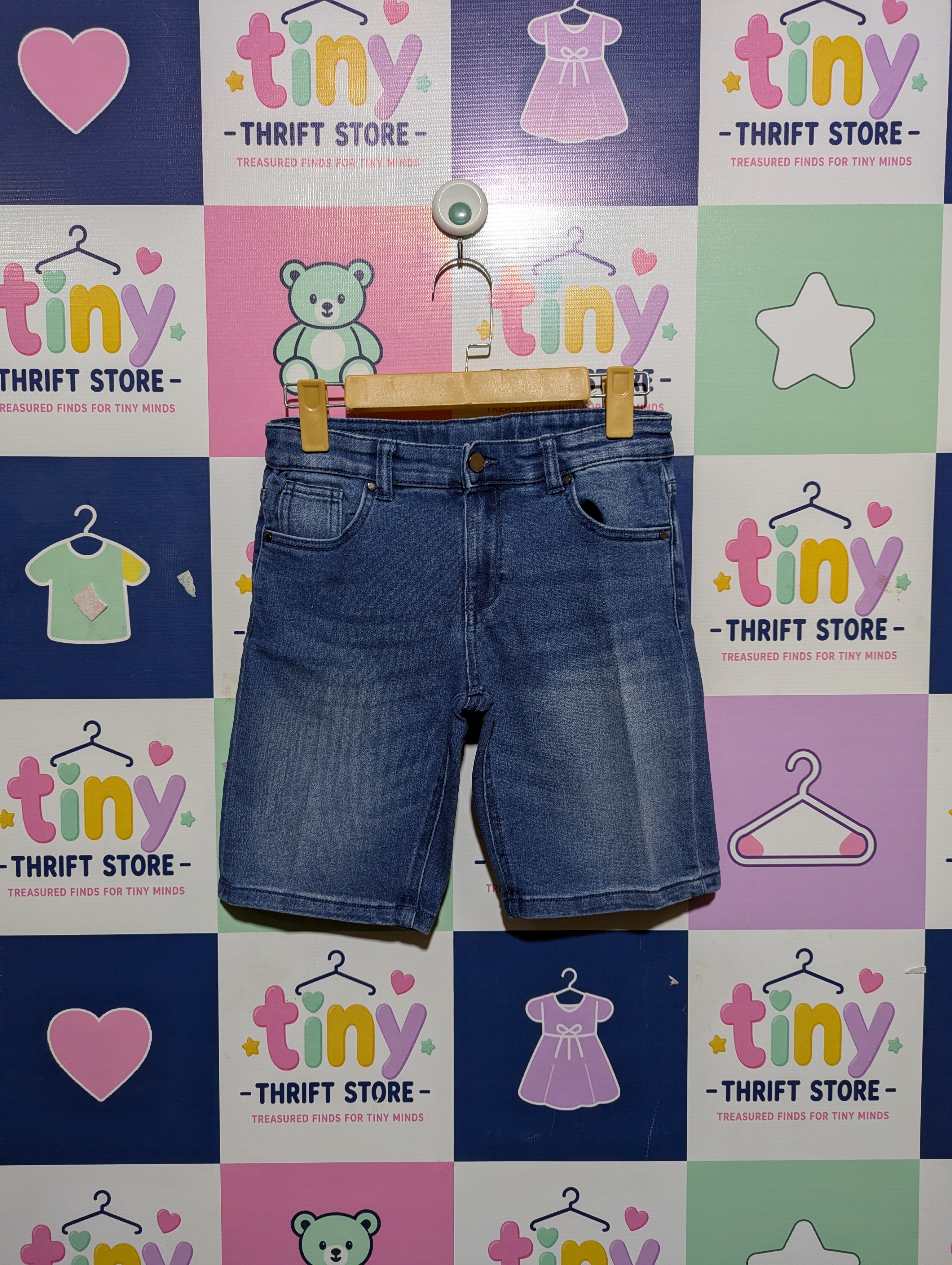 Mexx Boys Classic Blue Denim Shorts - Size Estimated Age 10-12 Years AB2