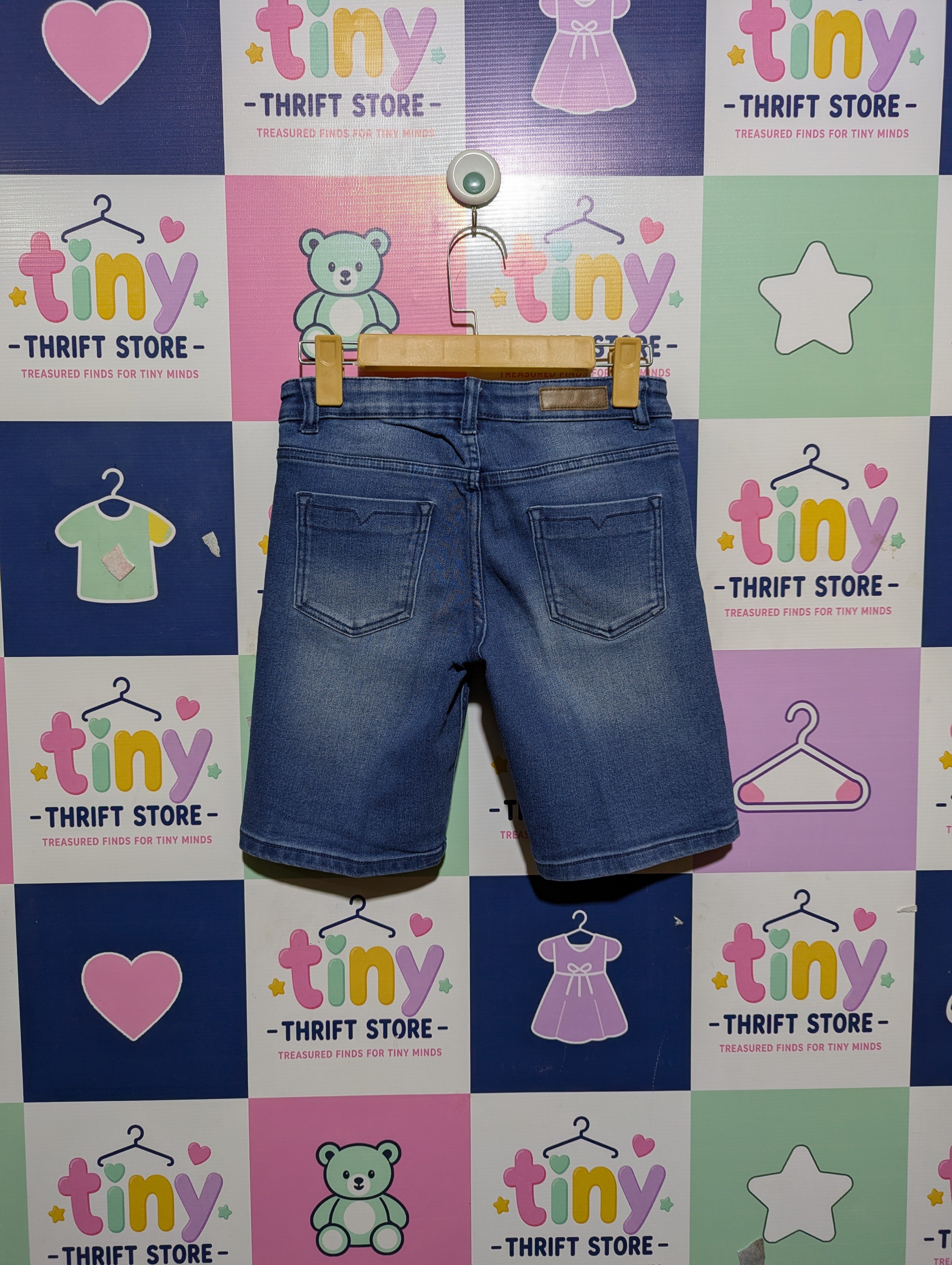 Mexx Boys Classic Blue Denim Shorts - Size Estimated Age 10-12 Years AB2