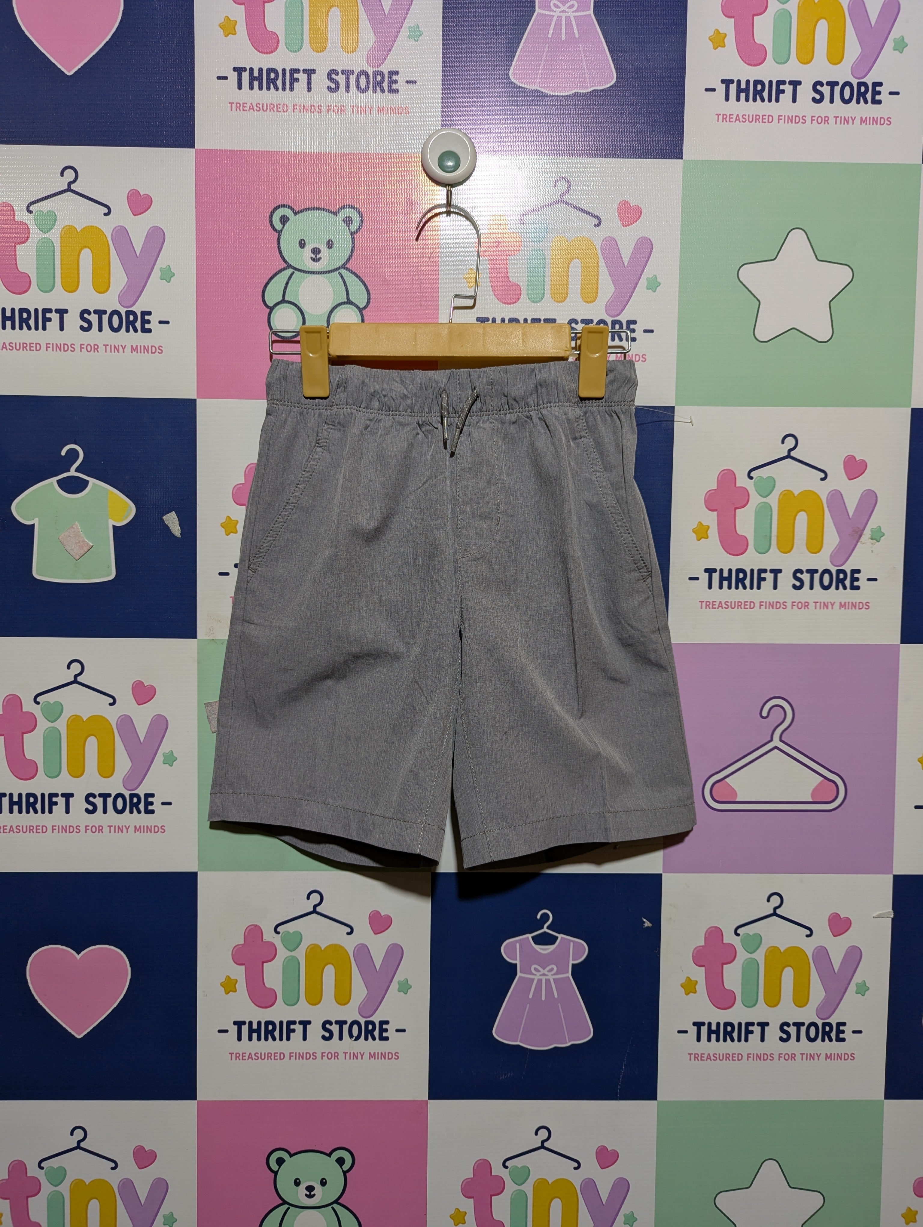Old Navy Boys Heather Grey Dry Quick Performance Shorts - Size Estimated Age 10-12 Years AB2