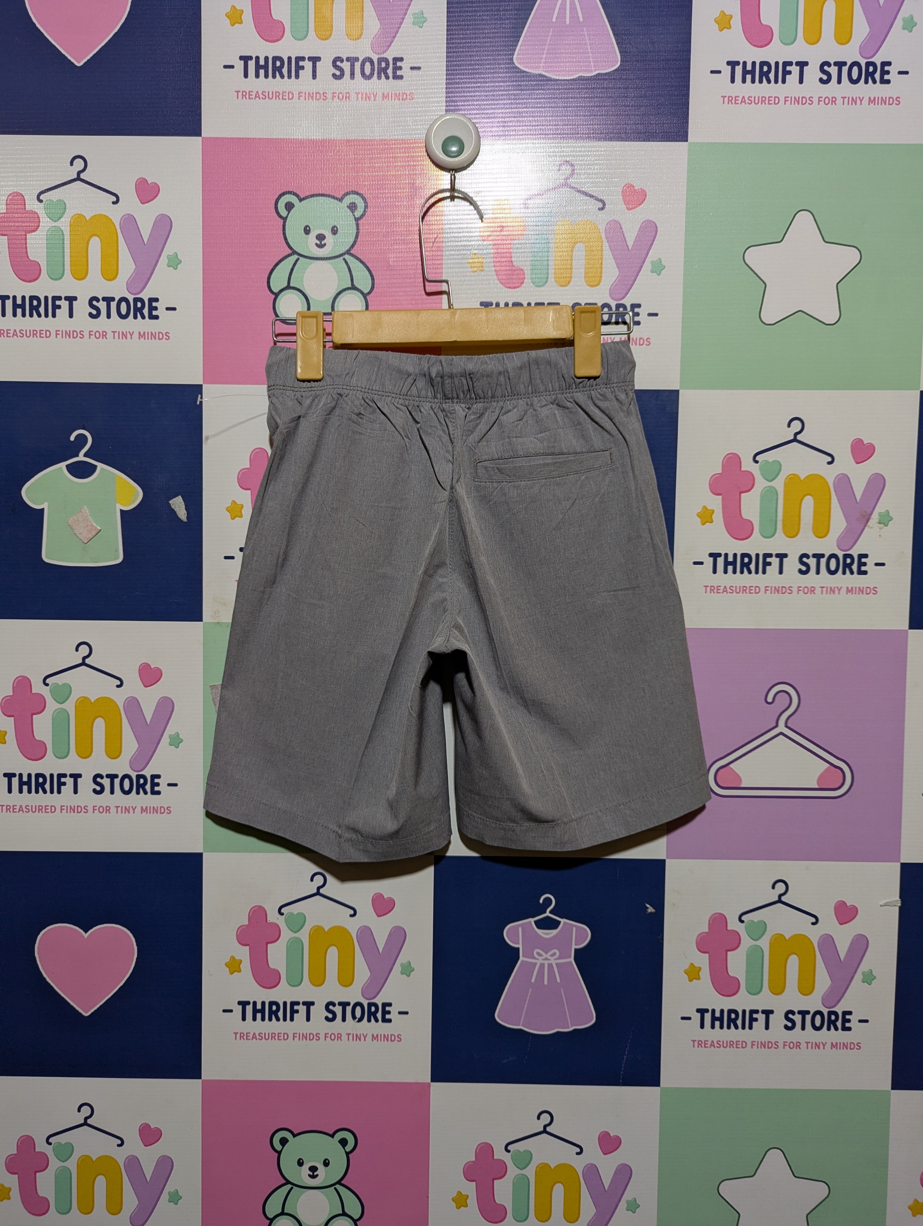 Old Navy Boys Heather Grey Dry Quick Performance Shorts - Size Estimated Age 10-12 Years AB2