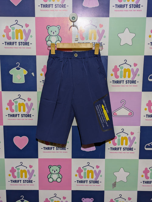 Boys Dark Blue "Creative Games" Performance Shorts - Size Estimated Age 10-12 Years AB2