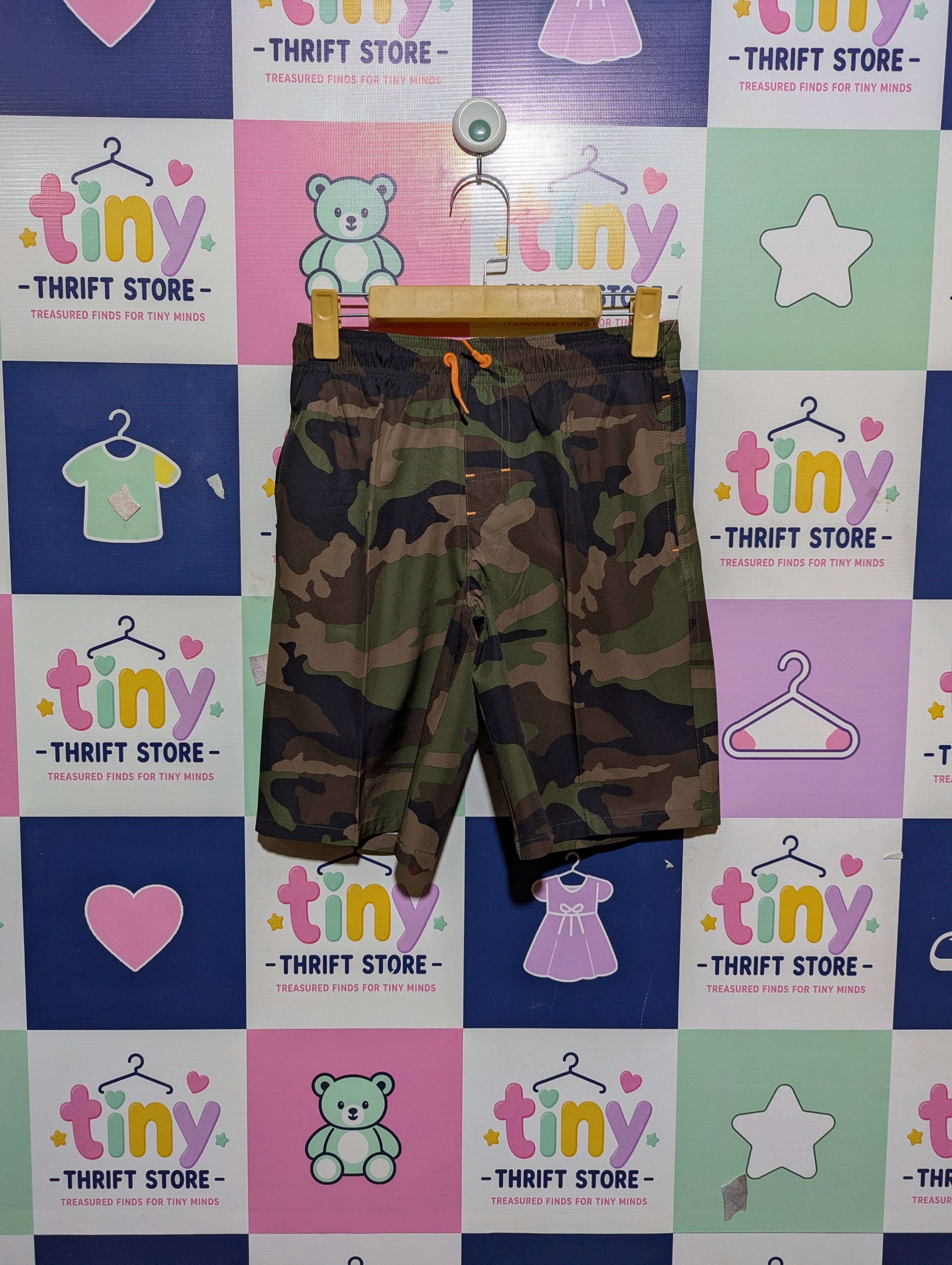 Wonder Nation Boys Camouflage Print Active Shorts - Size Estimated Age 10-12 Years AB2
