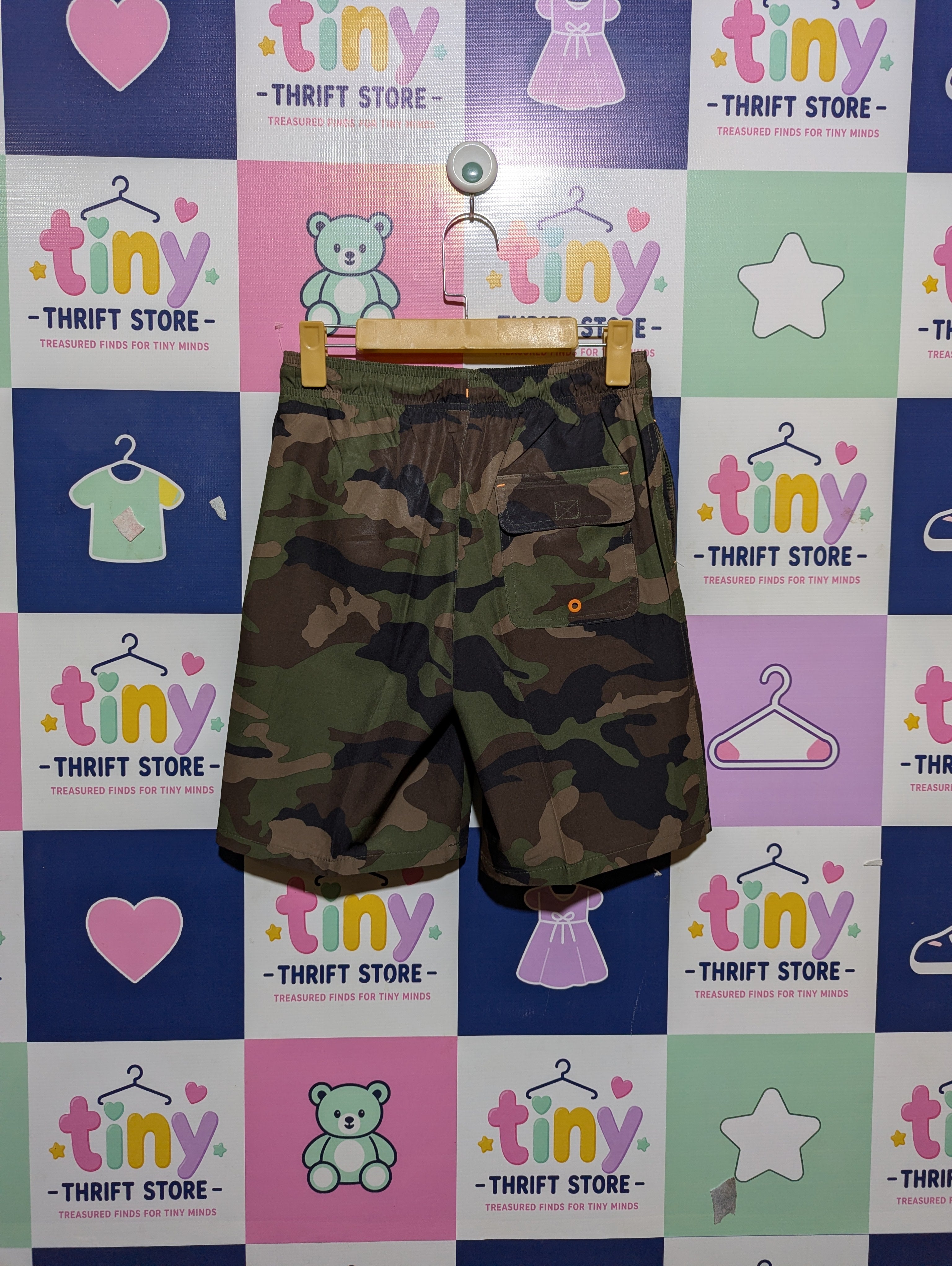 Wonder Nation Boys Camouflage Print Active Shorts - Size Estimated Age 10-12 Years AB2