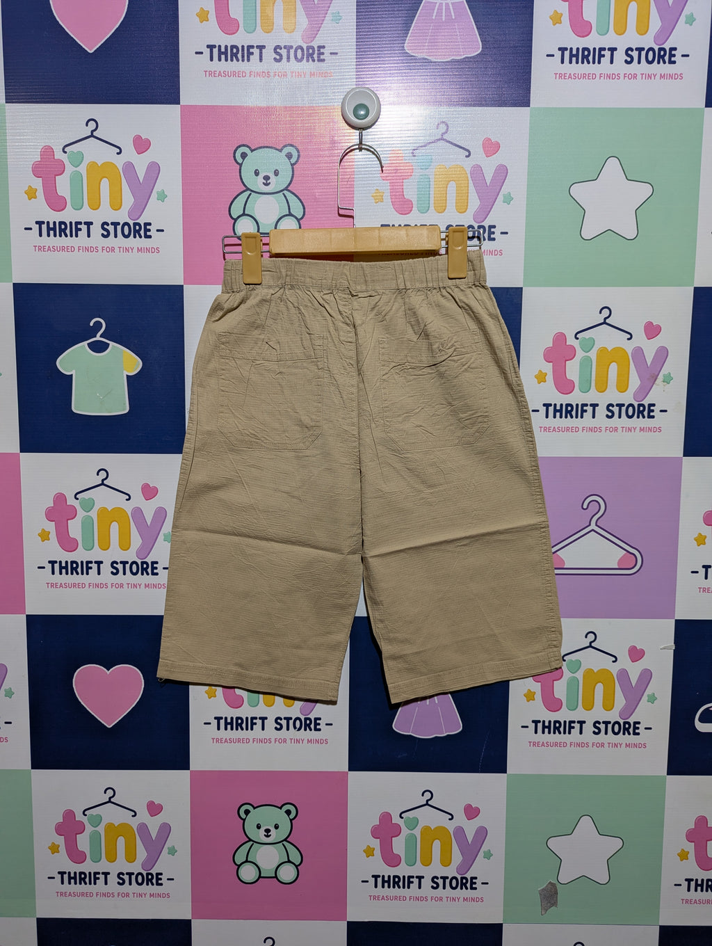 Glazos Boys Beige Casual Shorts - Size 160 (Estimated Age 13-14 Years) AB2