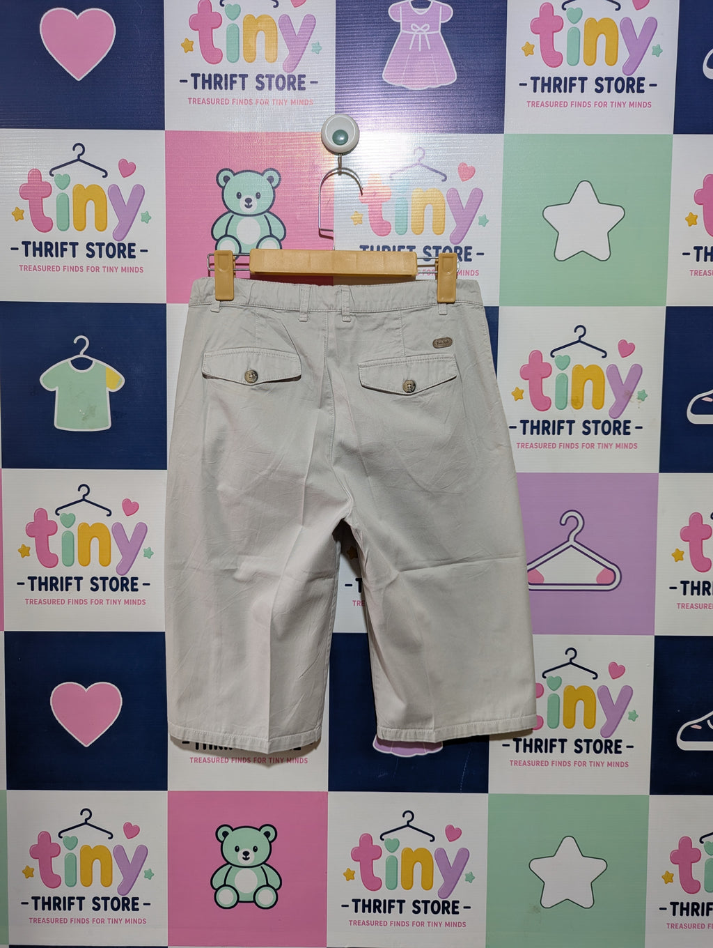LC Waikiki Boys Beige Classic Chino Shorts - Size 152-158 cm Estimated Age 12-13 Years AB2