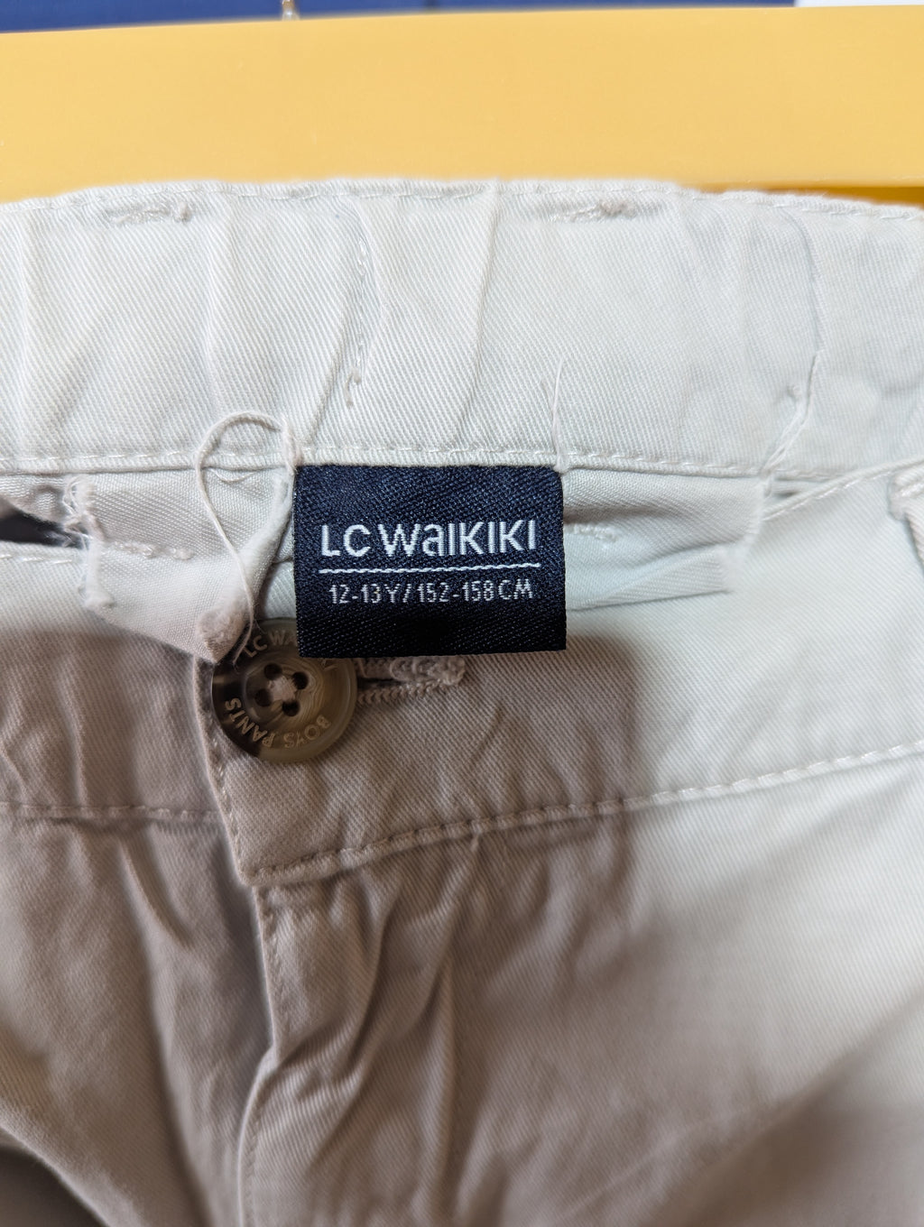 LC Waikiki Boys Beige Classic Chino Shorts - Size 152-158 cm Estimated Age 12-13 Years AB2