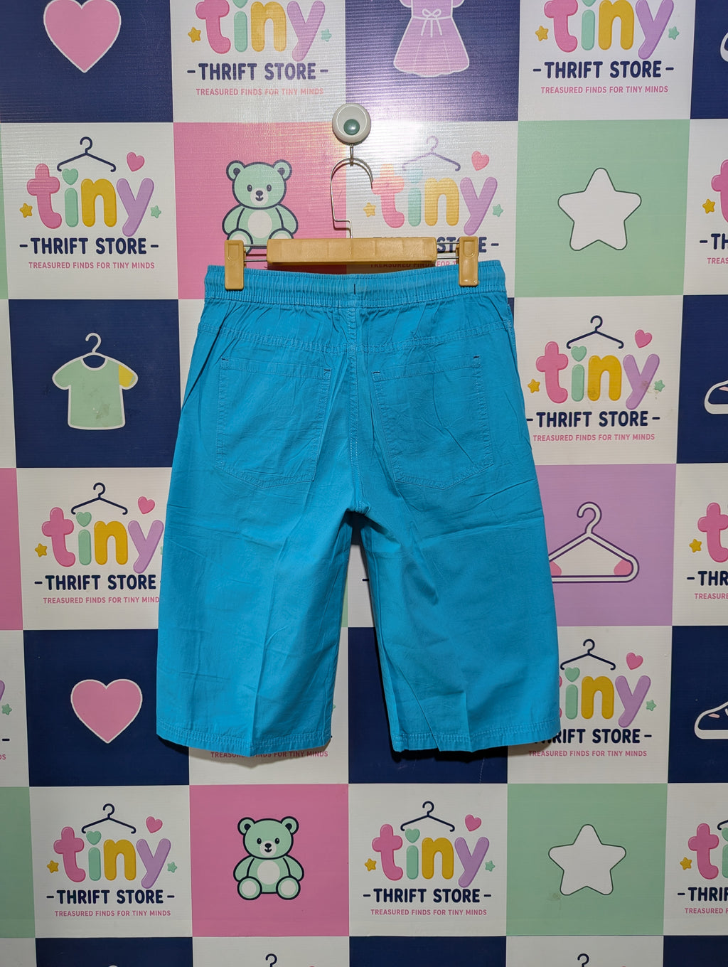 Y.F.K. Boys Bright Blue "Skate More" Active Shorts - Size 158-164 cm Estimated Age 12-14 Years AB2
