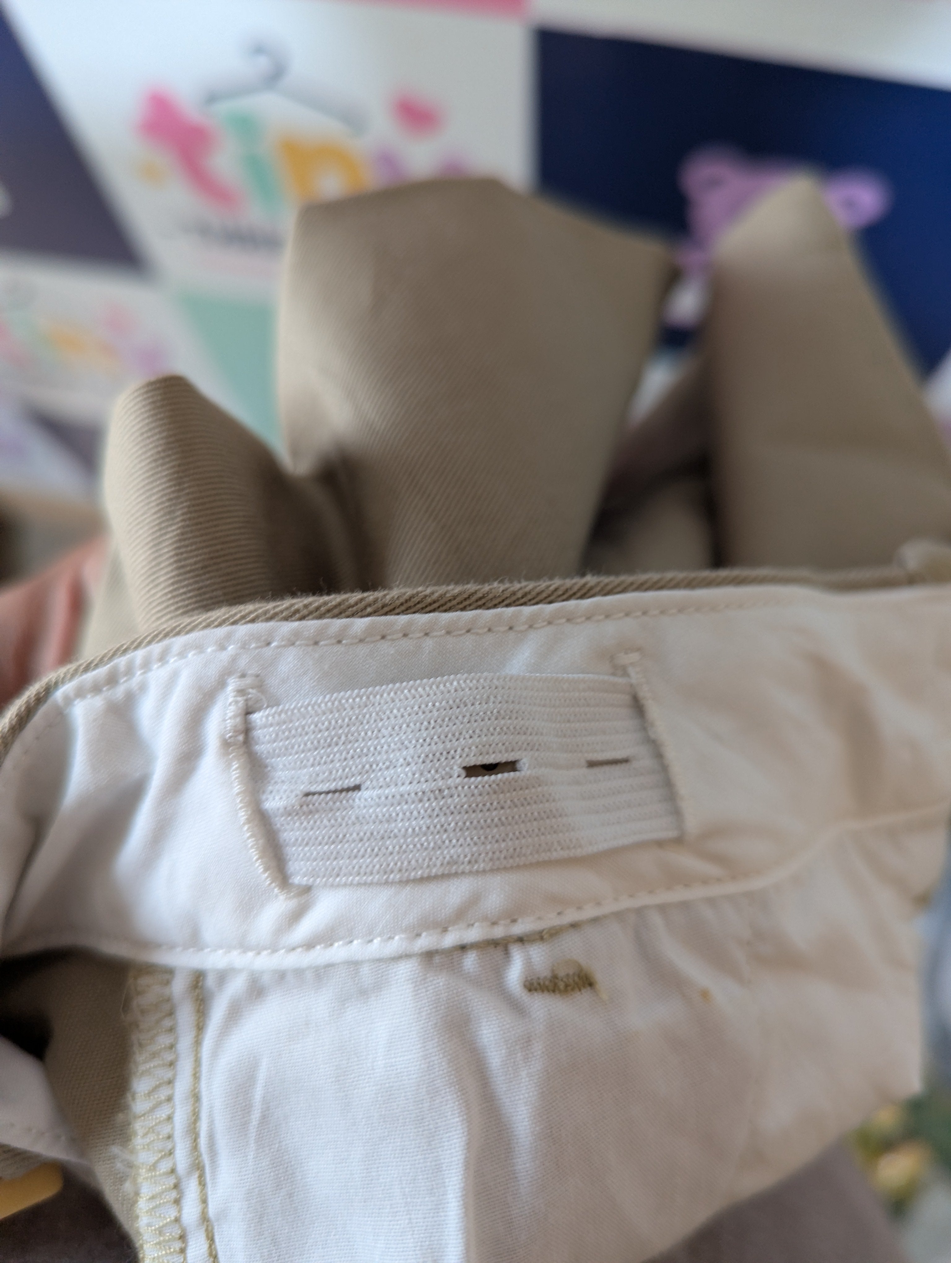 Crewcuts Boys Khaki "Everyday Stretch" Chino Shorts - Size 14 Estimated Age 13-14 Years AB2