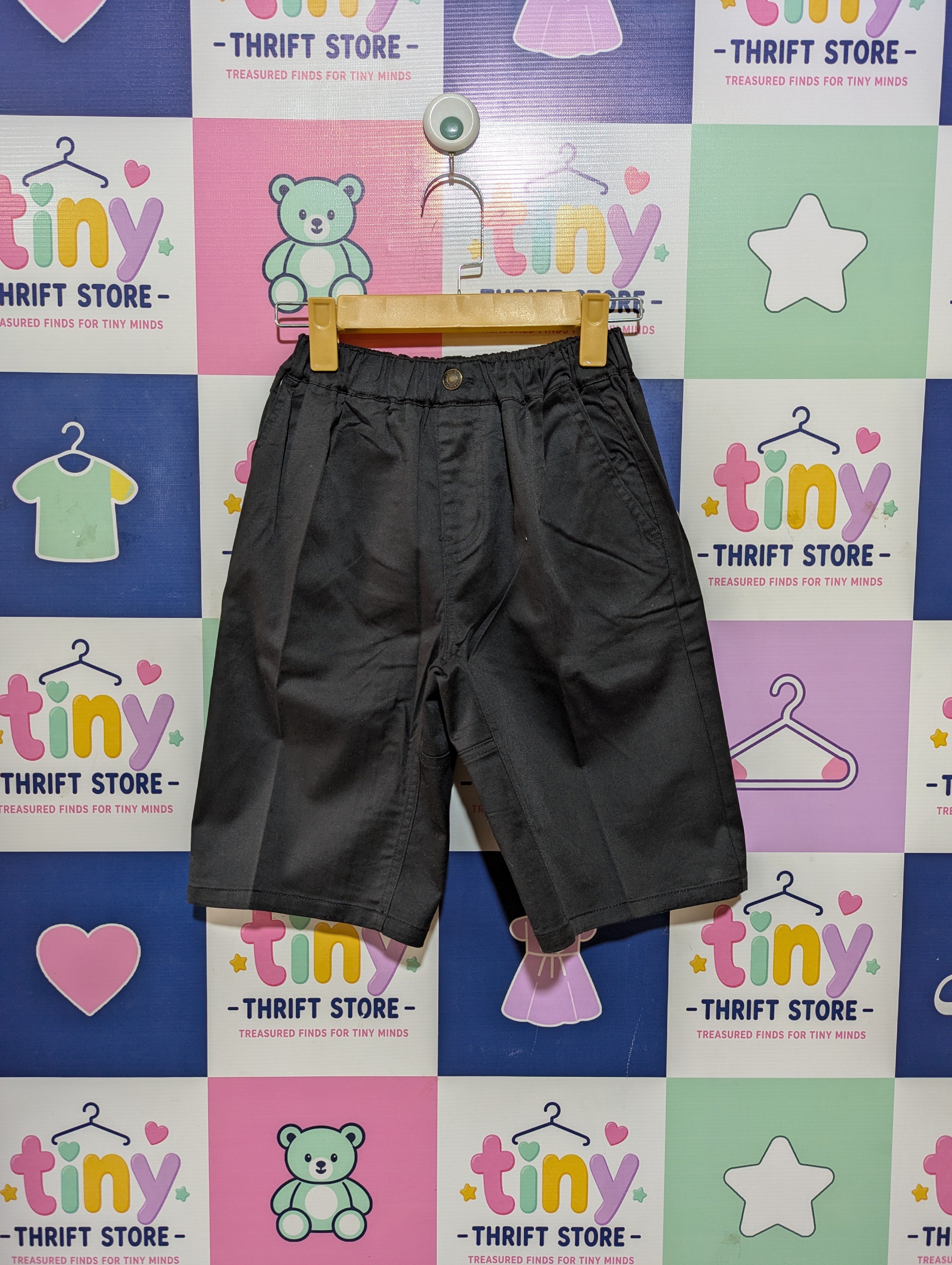 Glazos Boys Black Versatile Casual Shorts - Size 160 cm Estimated Age 13 Years AB2