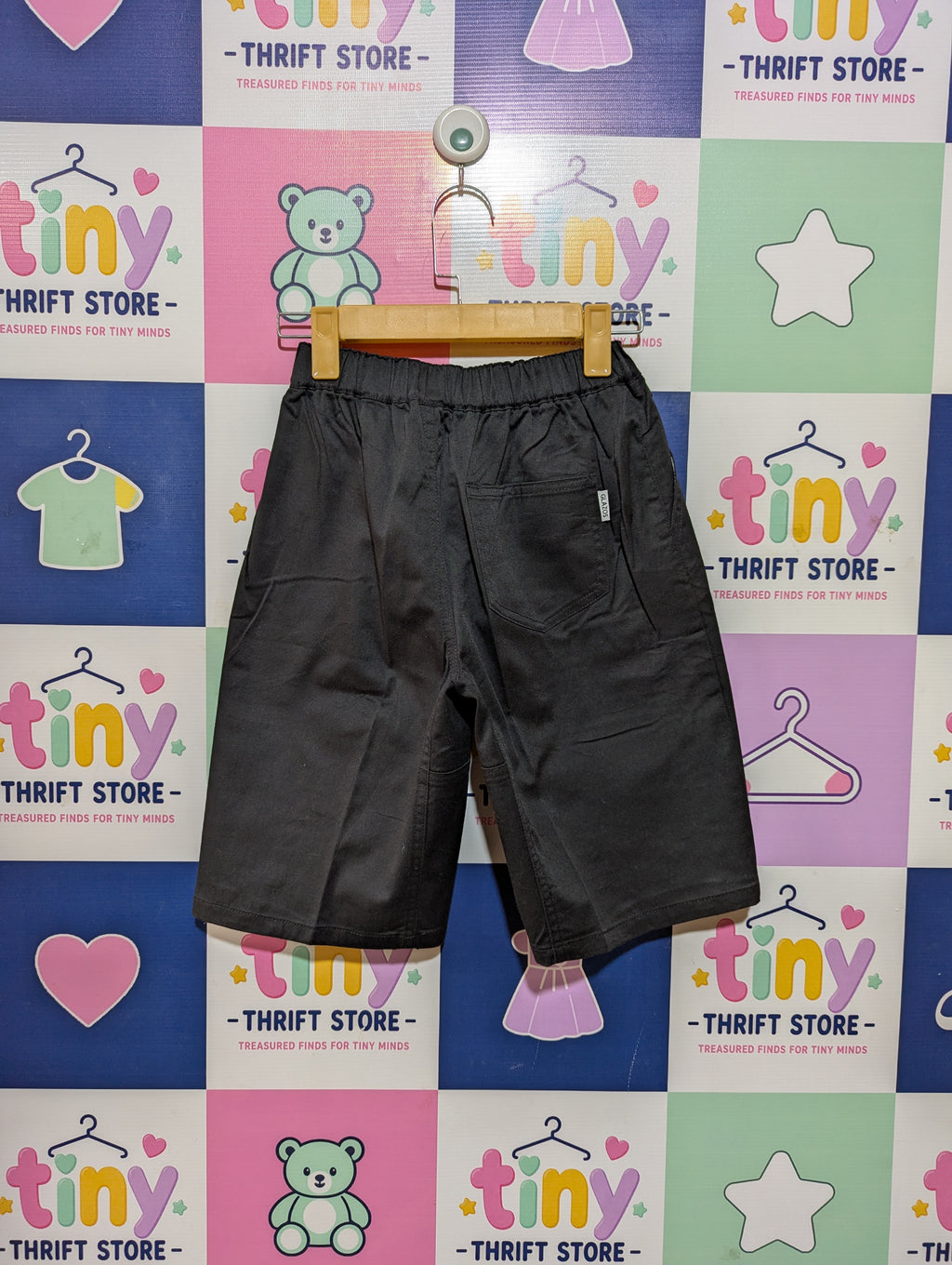 Glazos Boys Black Versatile Casual Shorts - Size 160 cm Estimated Age 13 Years AB2