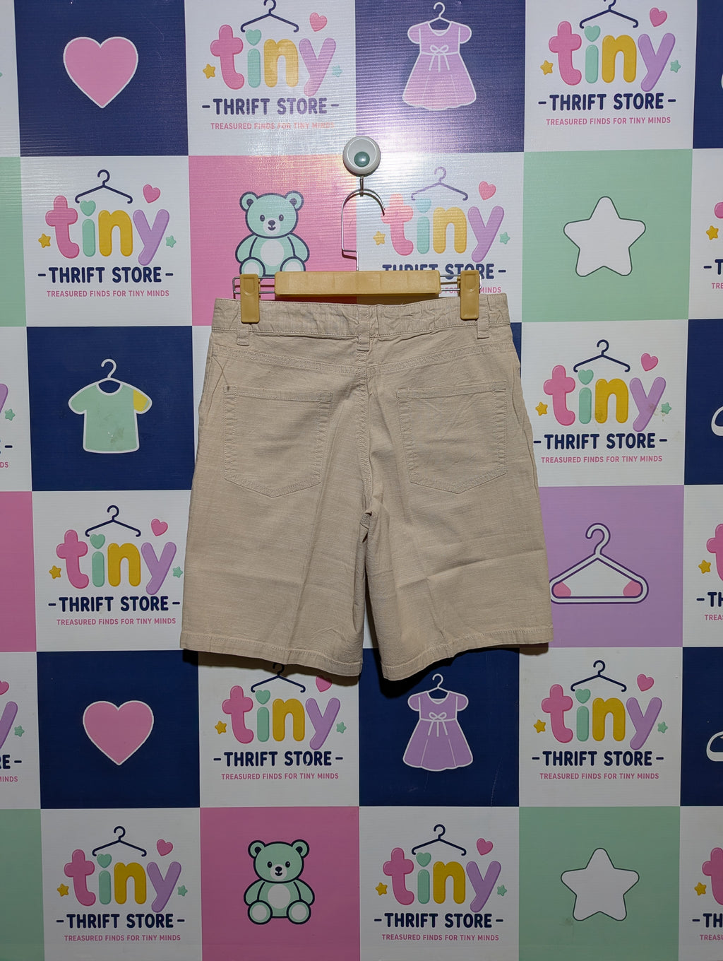 Cat & Jack Boys Beige Classic Chino Shorts - Size 14 Estimated Age 14 Years AB2