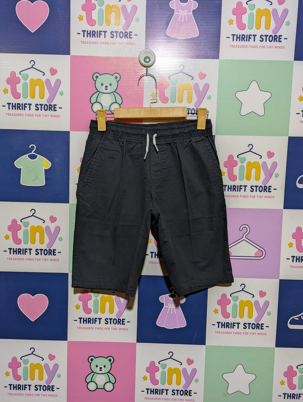 Cat & Jack Boys Charcoal Grey Versatile Casual Shorts - Size Large (12/14) Estimated Age 12-14 Years AB2