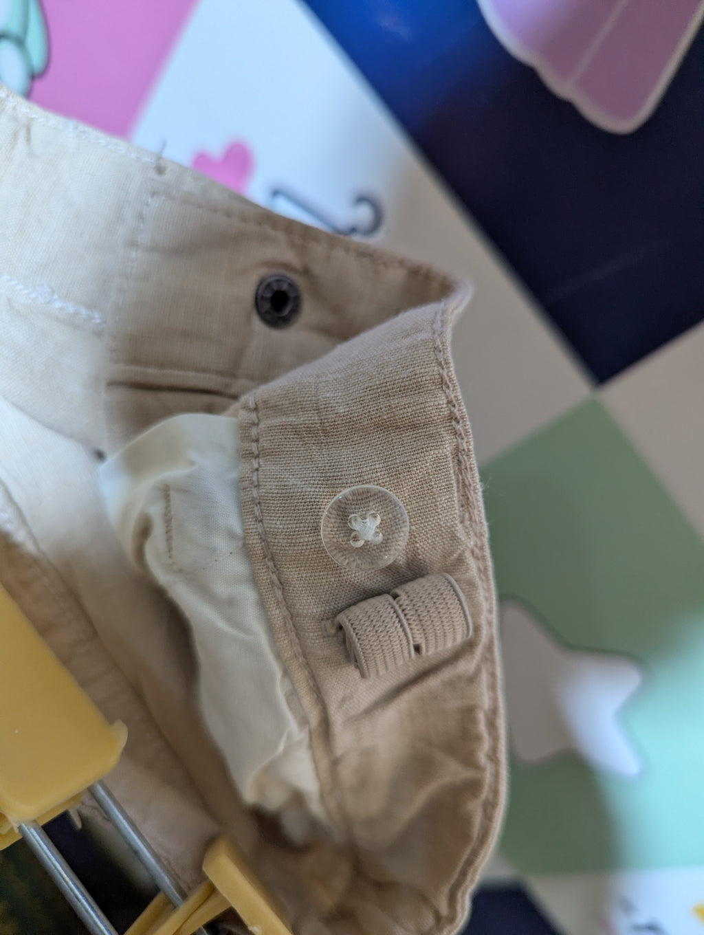 Cat & Jack Boys Beige Classic Chino Shorts - Size 14 Estimated Age 14 Years AB2