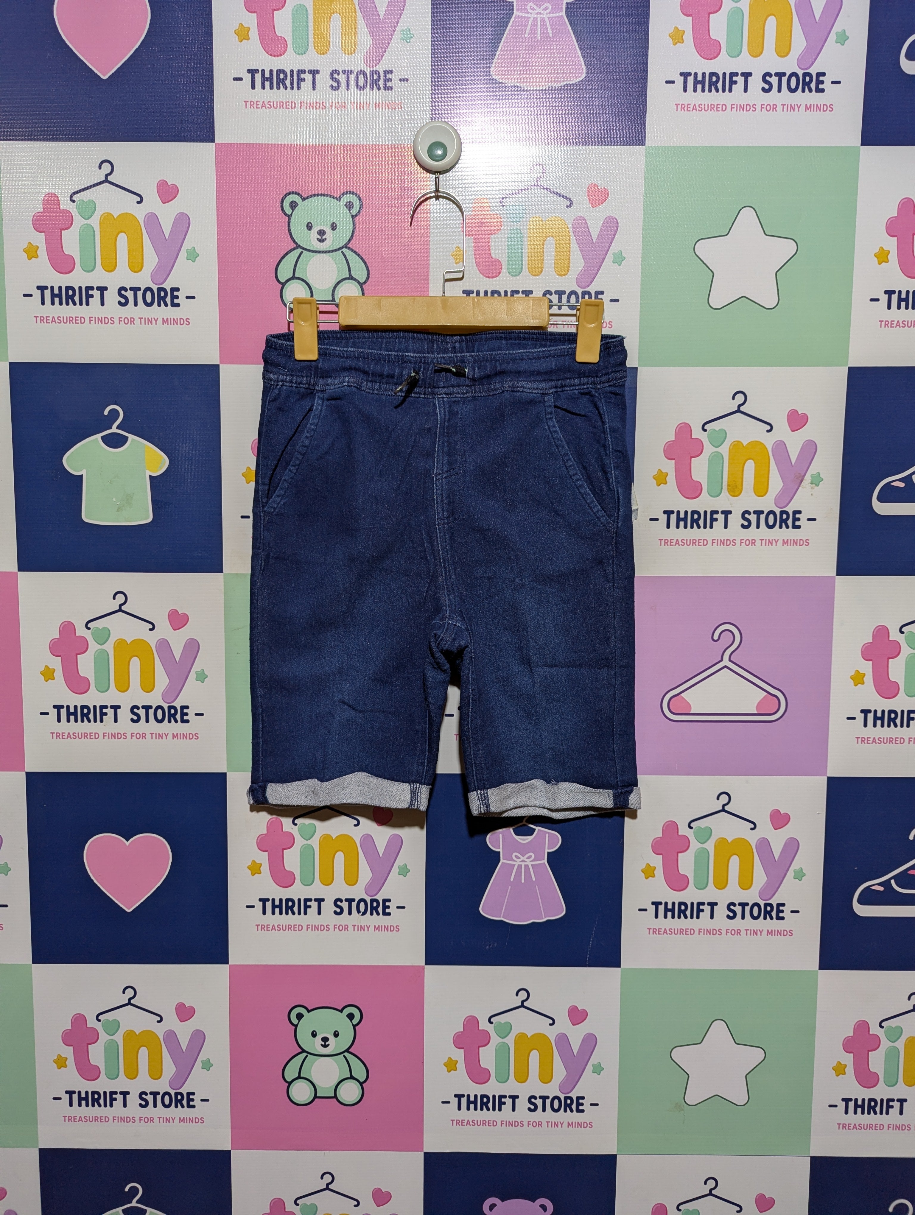 Pepperts Boys Blue Denim Casual Shorts - Size 158 cm Estimated Age 12-13 Years AB2
