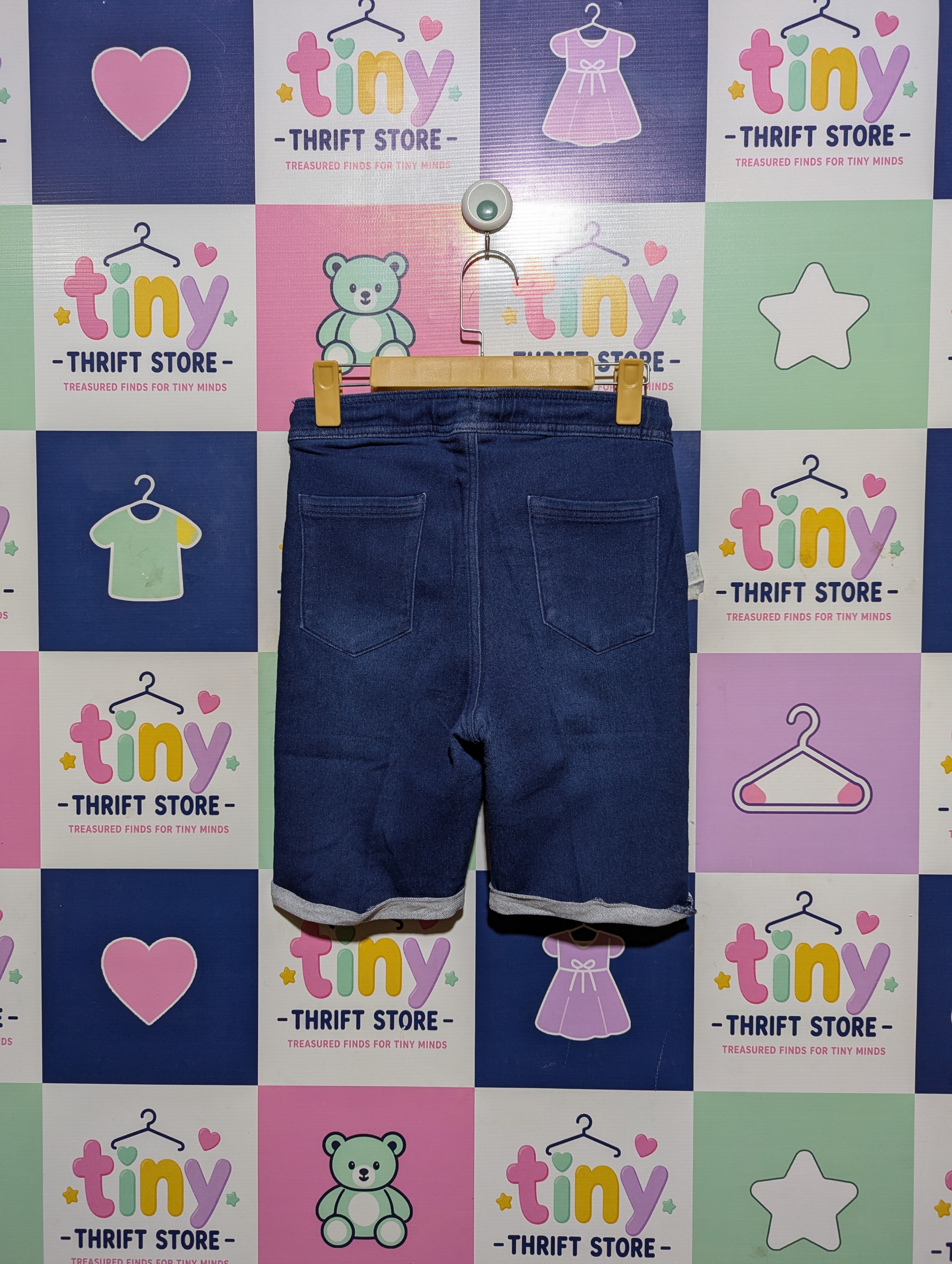 Pepperts Boys Blue Denim Casual Shorts - Size 158 cm Estimated Age 12-13 Years AB2