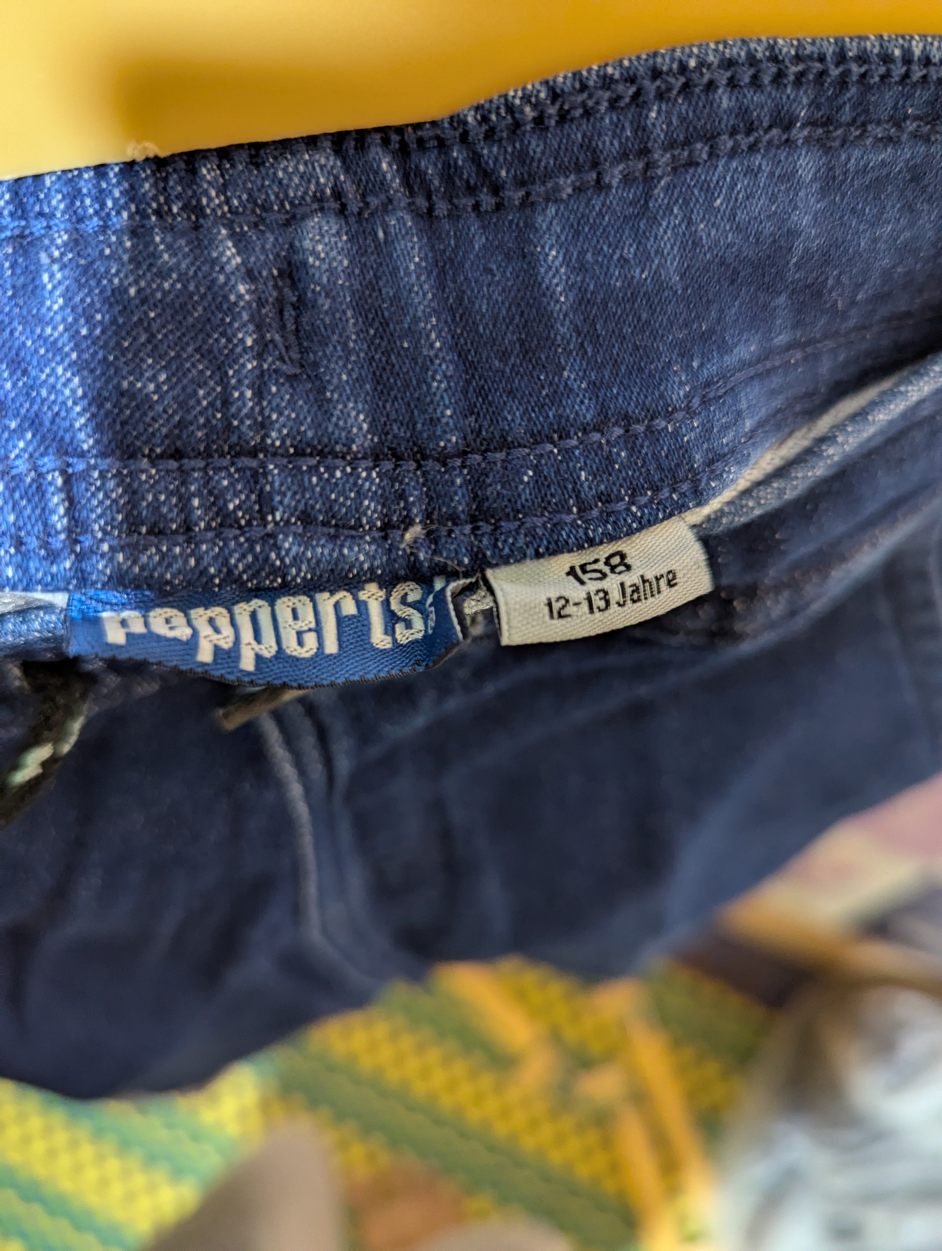 Pepperts Boys Blue Denim Casual Shorts - Size 158 cm Estimated Age 12-13 Years AB2