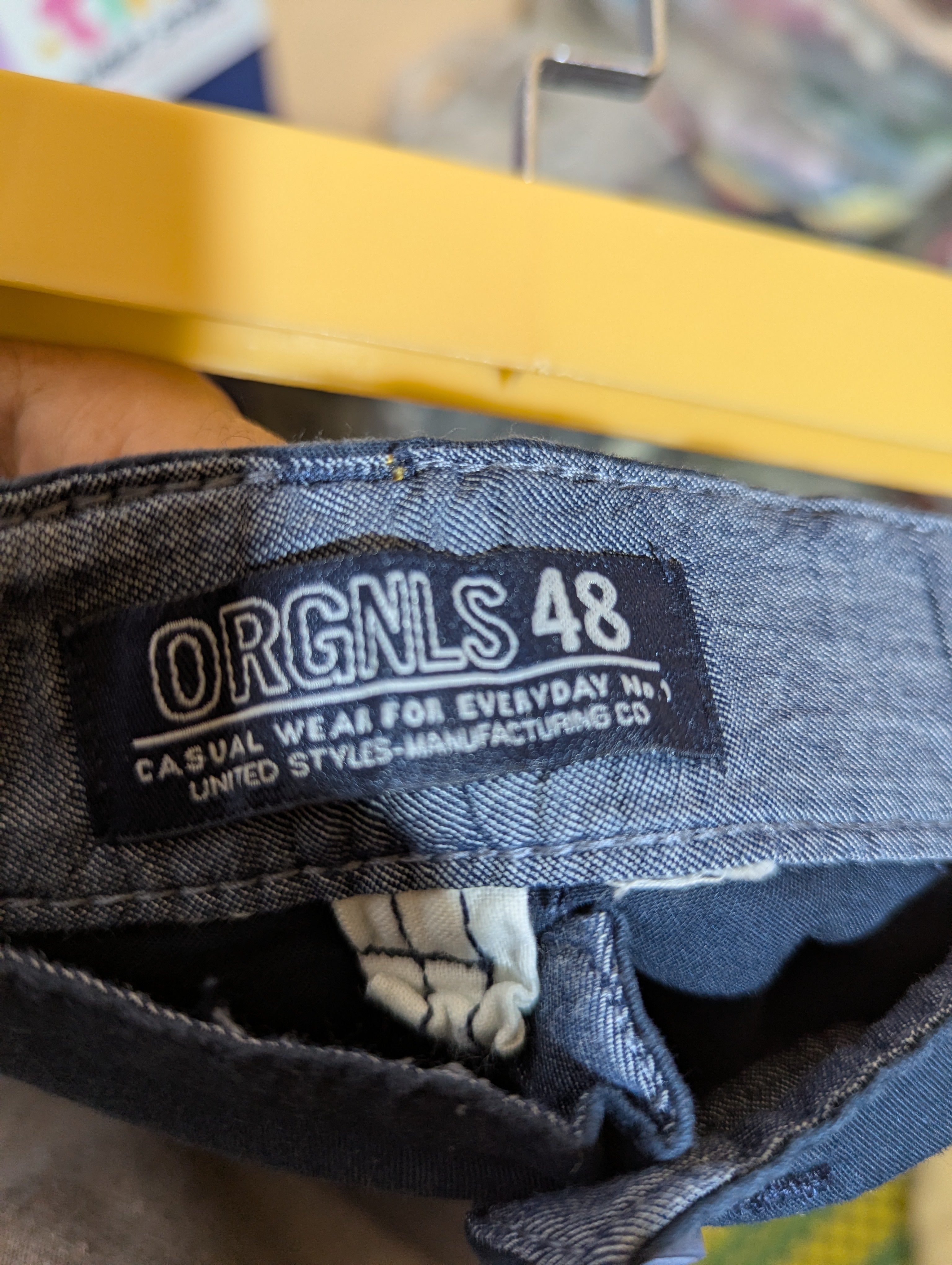ORGNLS 48 Boys Navy Blue Casual Shorts - Size 48 Estimated Age 12-13 Years AB2