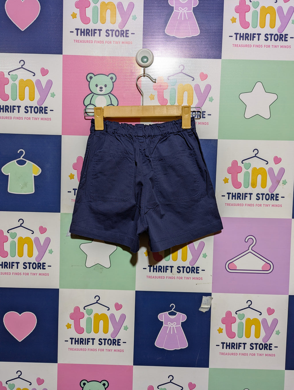 MUJI Boys Navy Blue Comfortable Elastic Waist Shorts - Size 140 (Estimated Age 9-10 Years) AB2