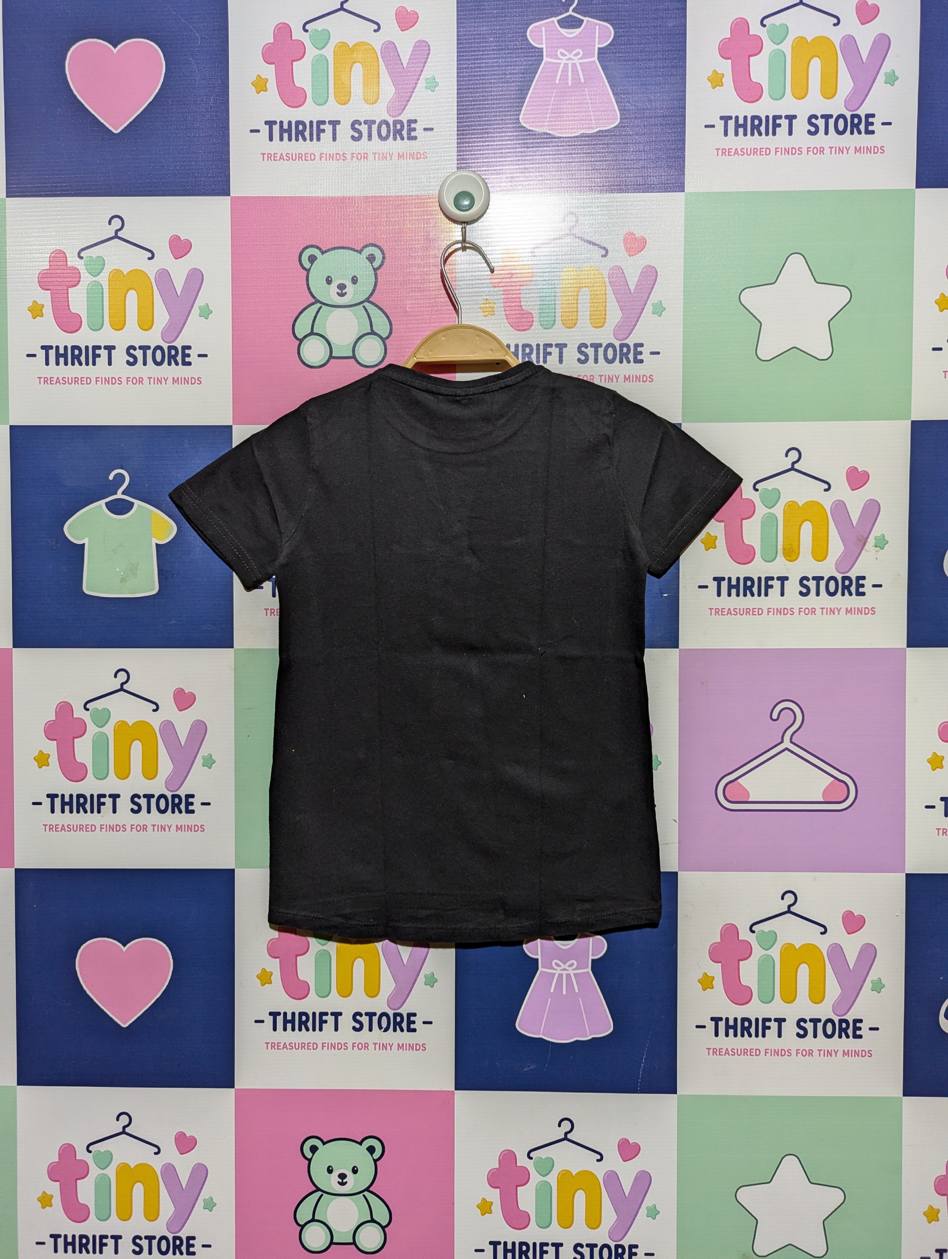 Nickelodeon Girls Black "Paw Patrol Tricks & Treats" Graphic Tee - Size 8-9 Years (Estimated Age 8-9 Years) AB2