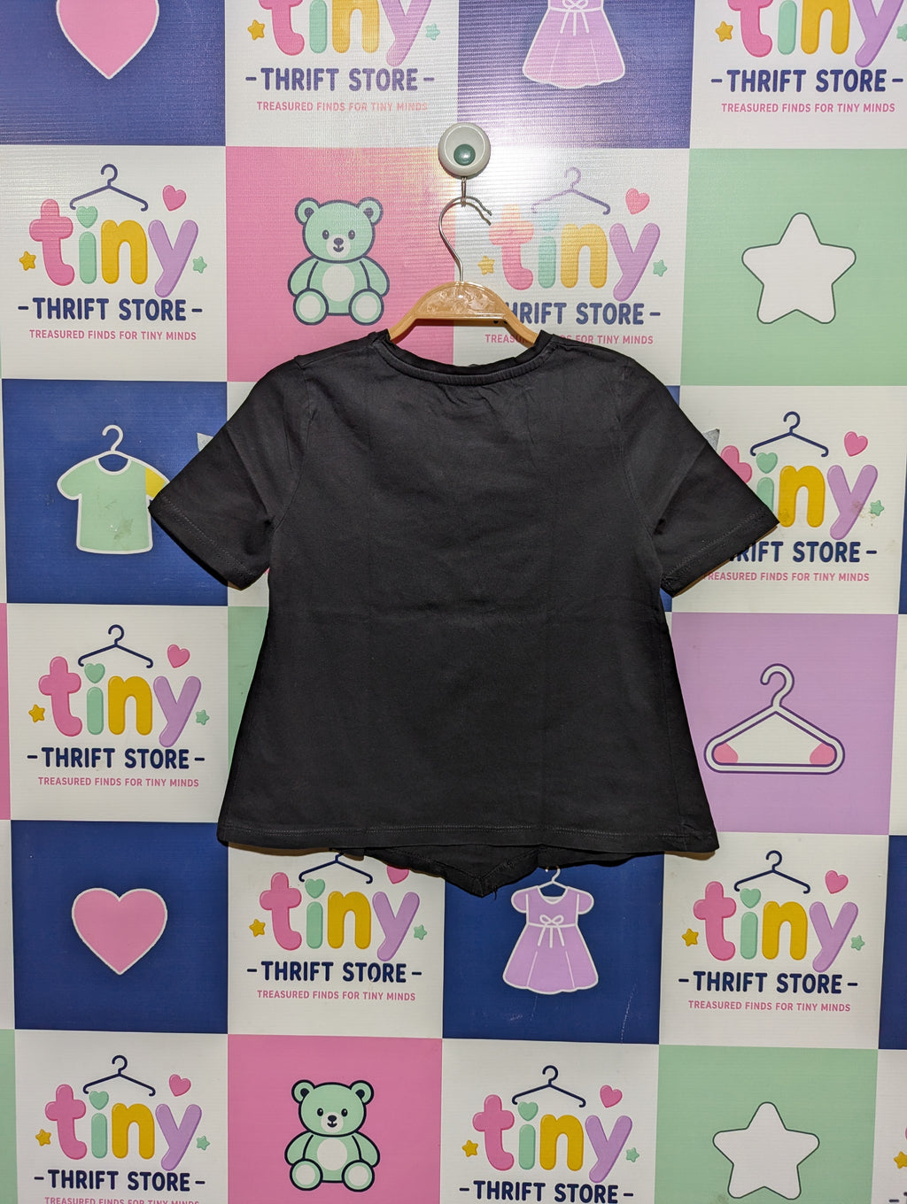 George Girls Black "Good Energy" Graphic Tee - Size 9-10 Years (Estimated Age 9-10 Years) AB2