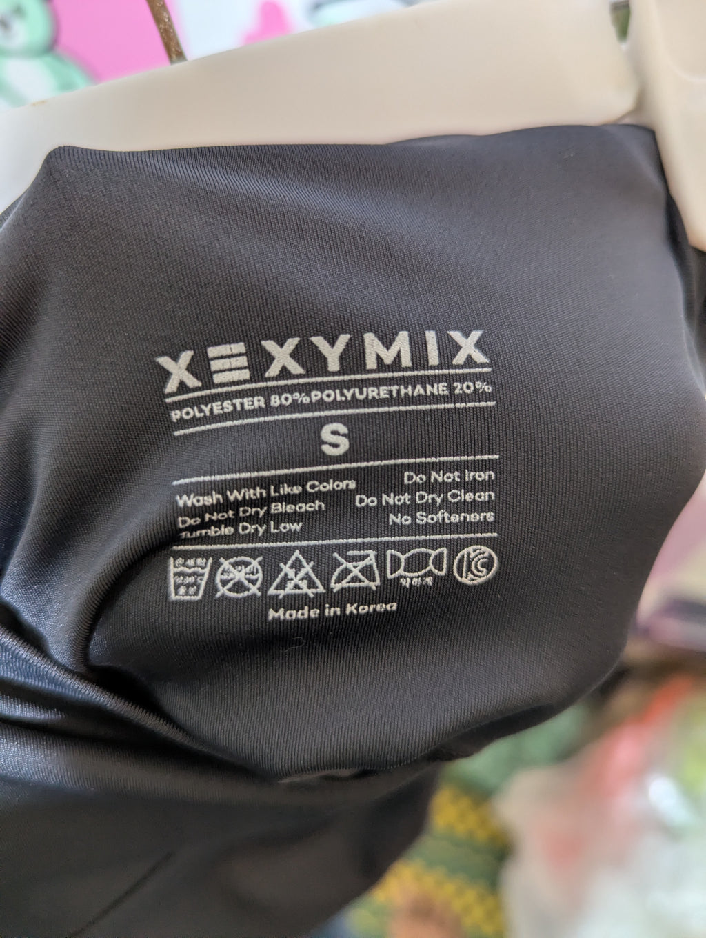 XEXYMIX Girls High-Performance Charcoal Grey Leggings - Size S Estimated Age 12-13 Years AB2