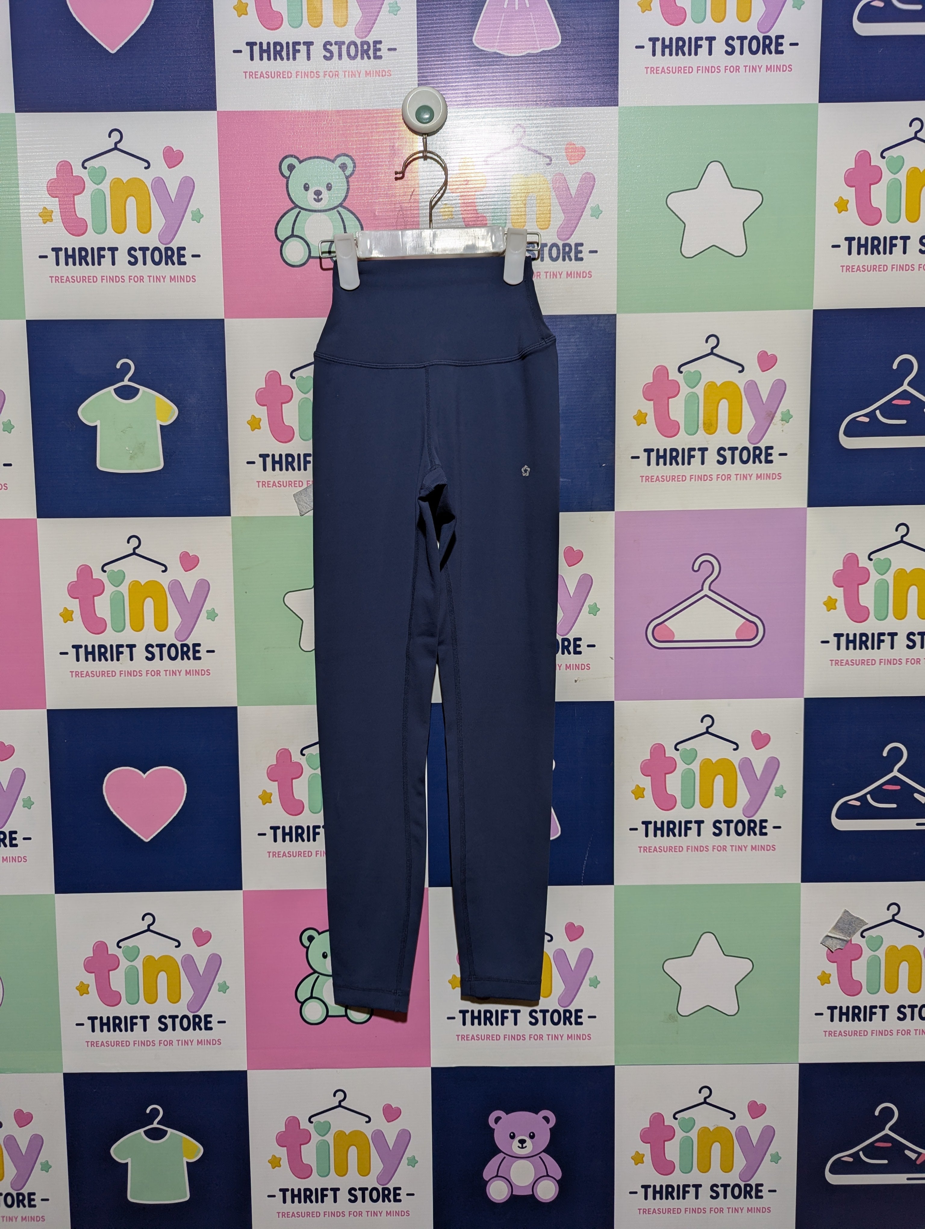 Mulawear Girls Slate Blue "Performance" Leggings - Size 4 Estimated Age 10-11 Years AB2