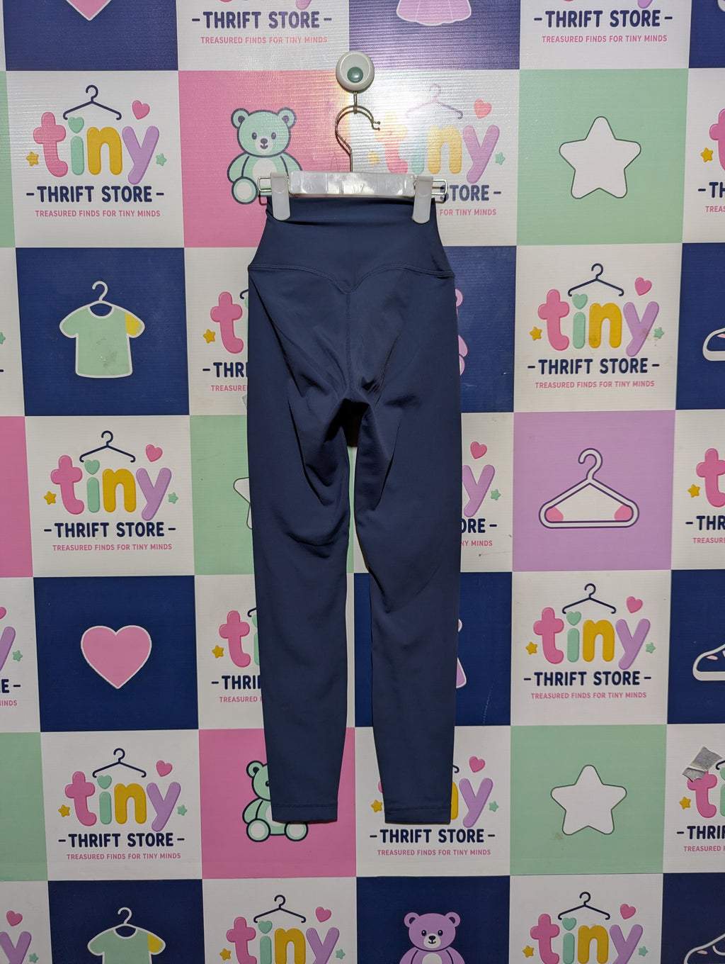 Mulawear Girls Slate Blue "Performance" Leggings - Size 4 Estimated Age 10-11 Years AB2