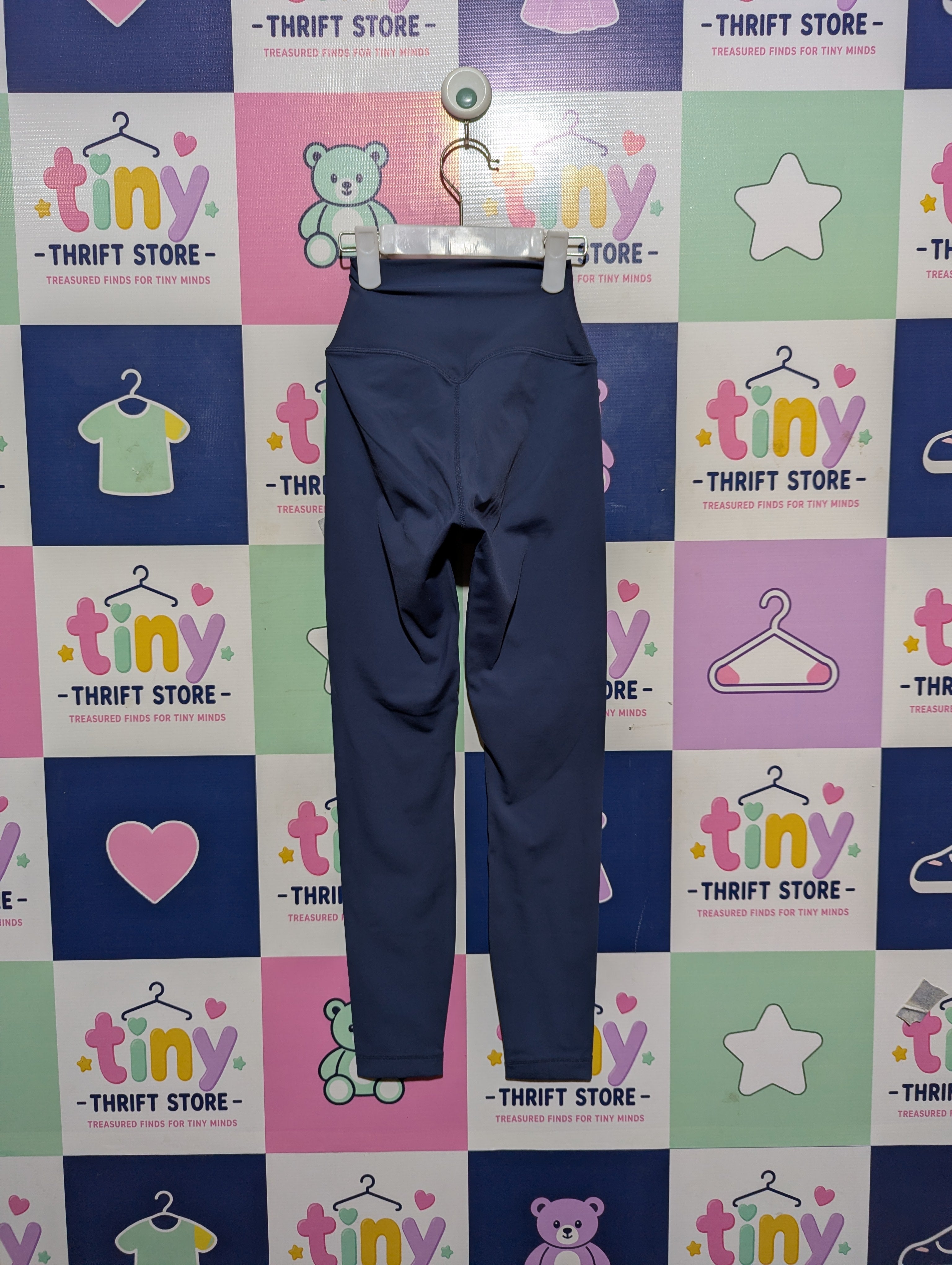 Mulawear Girls Slate Blue "Performance" Leggings - Size 4 Estimated Age 10-11 Years AB2